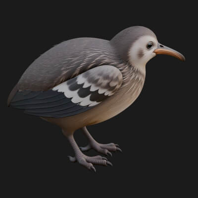 Pigeon Bird Statue Design 1 3D Print Model