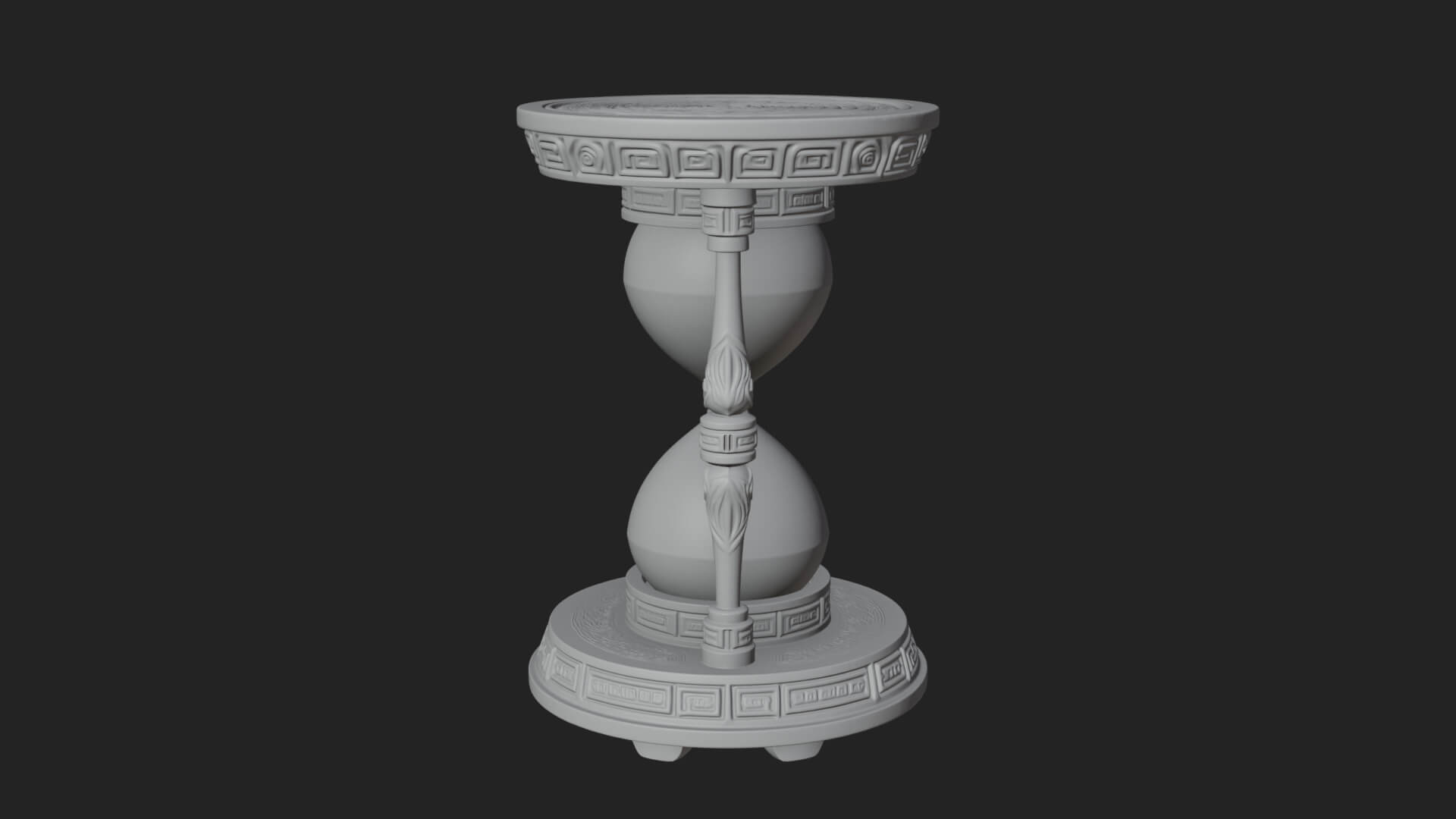 Pillared Sand Hourglass Model Design 3 3D Print Model 3D Model