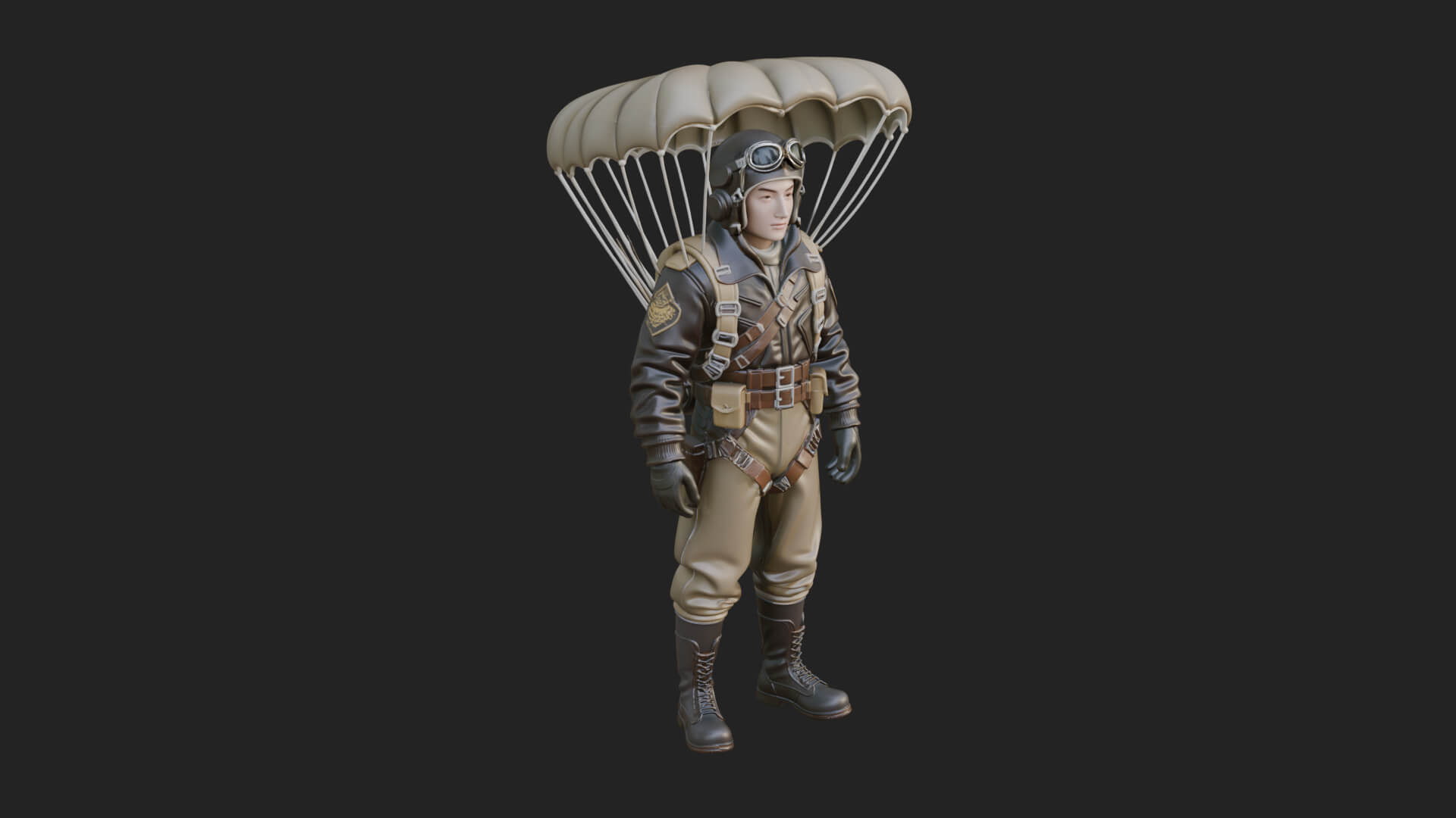 Pilot Man Statue Design 3 3D Print Model 3D Model