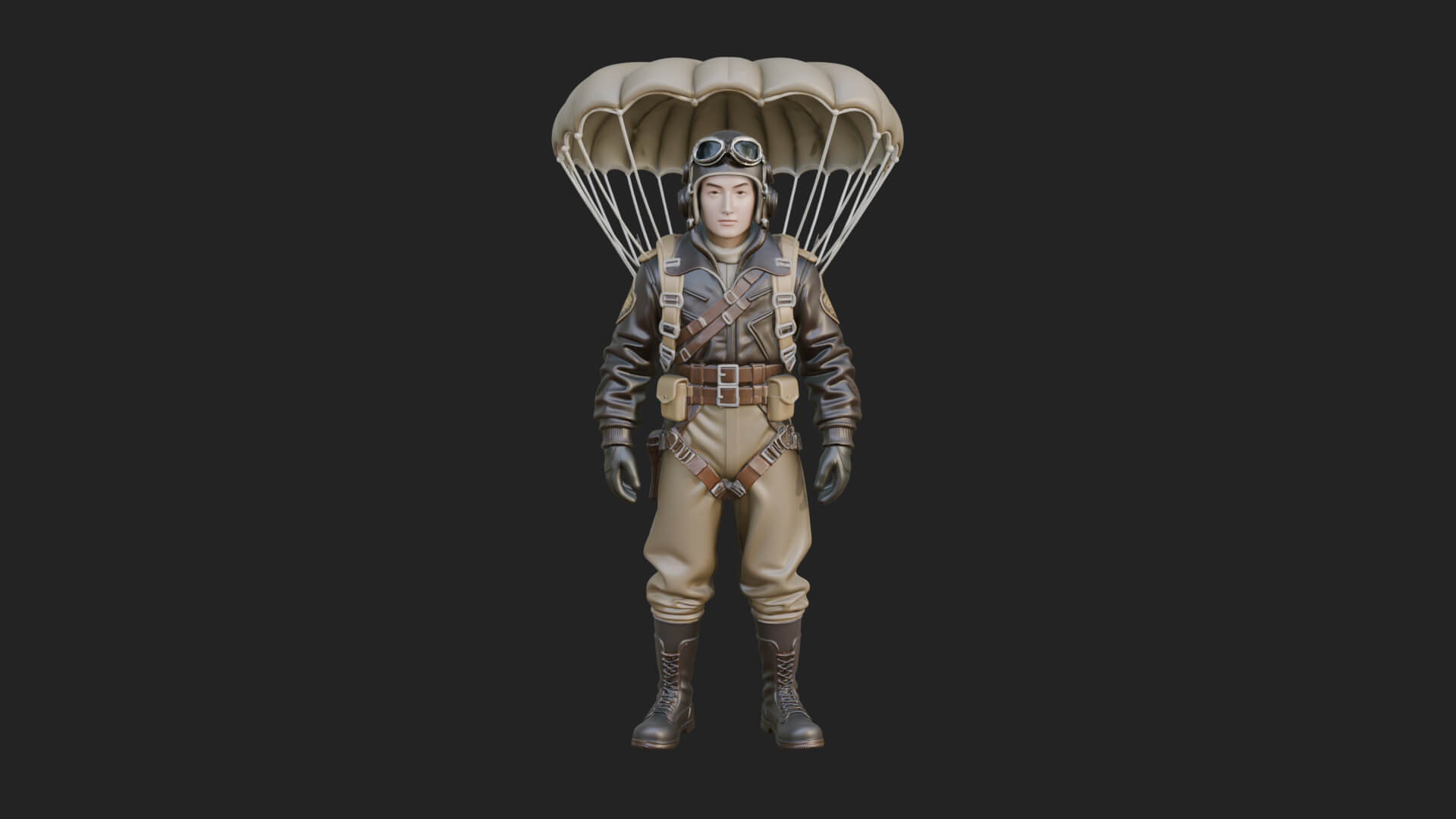 Pilot Man Statue Design 3 3D Print Model 3D Model