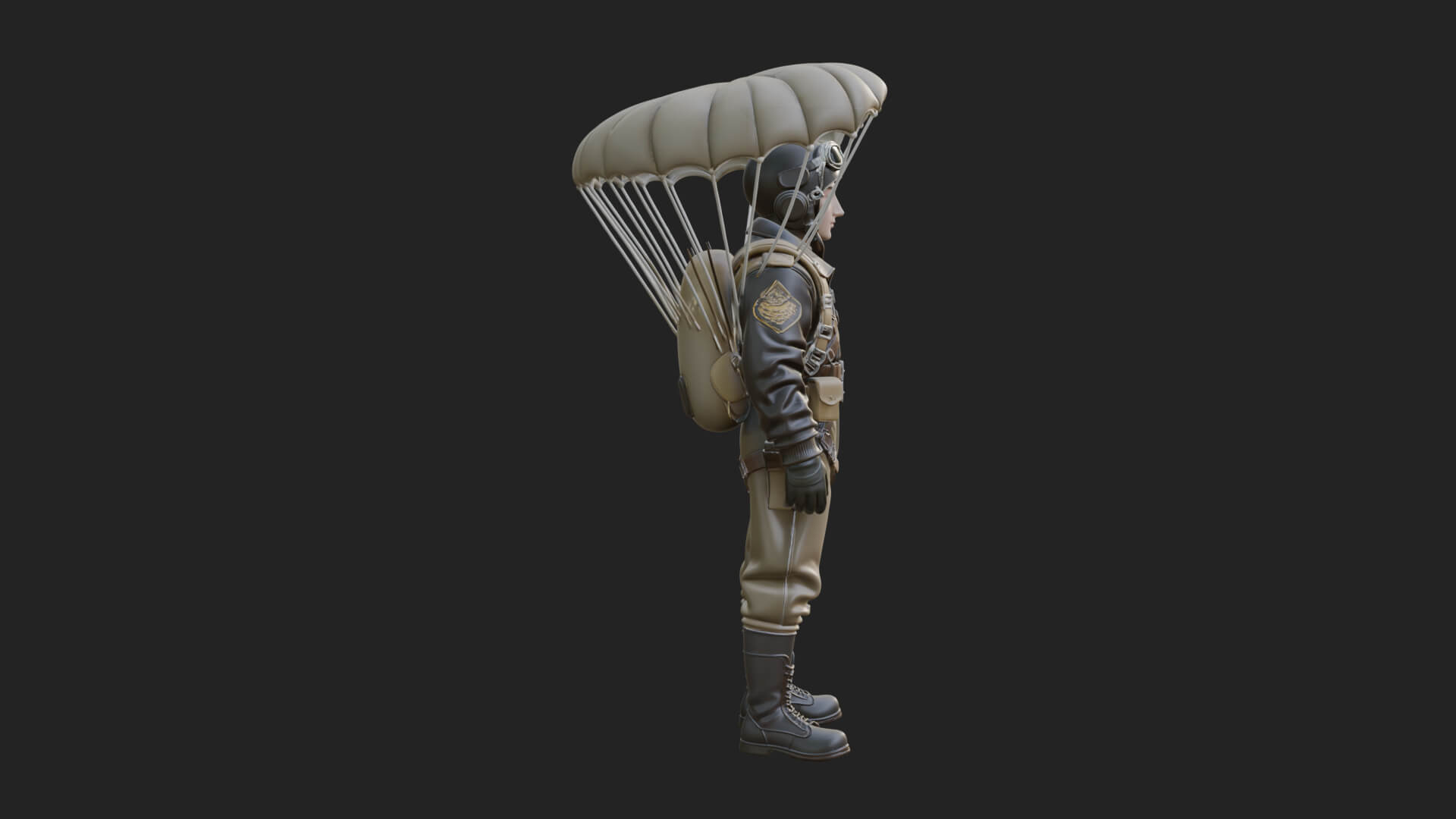 Pilot Man Statue Design 3 3D Print Model 3D Model