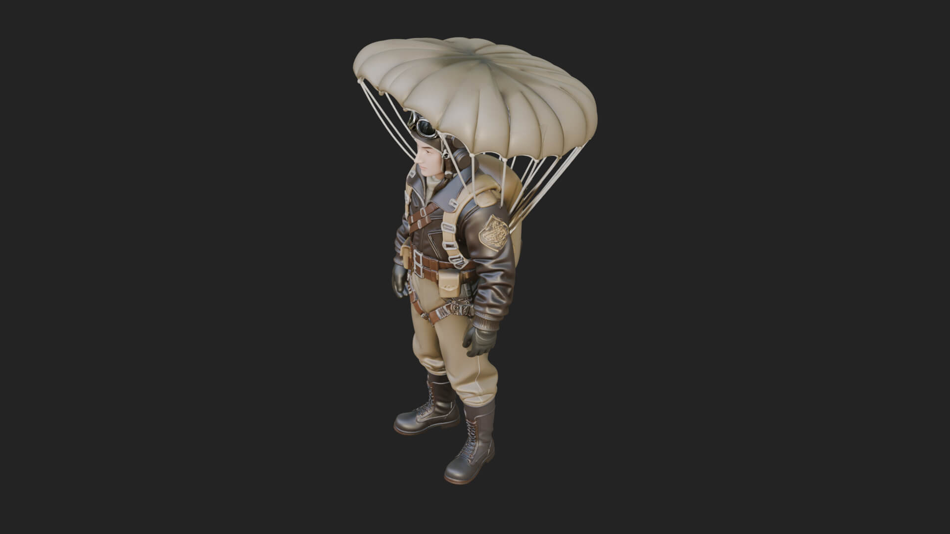Pilot Man Statue Design 3 3D Print Model 3D Model