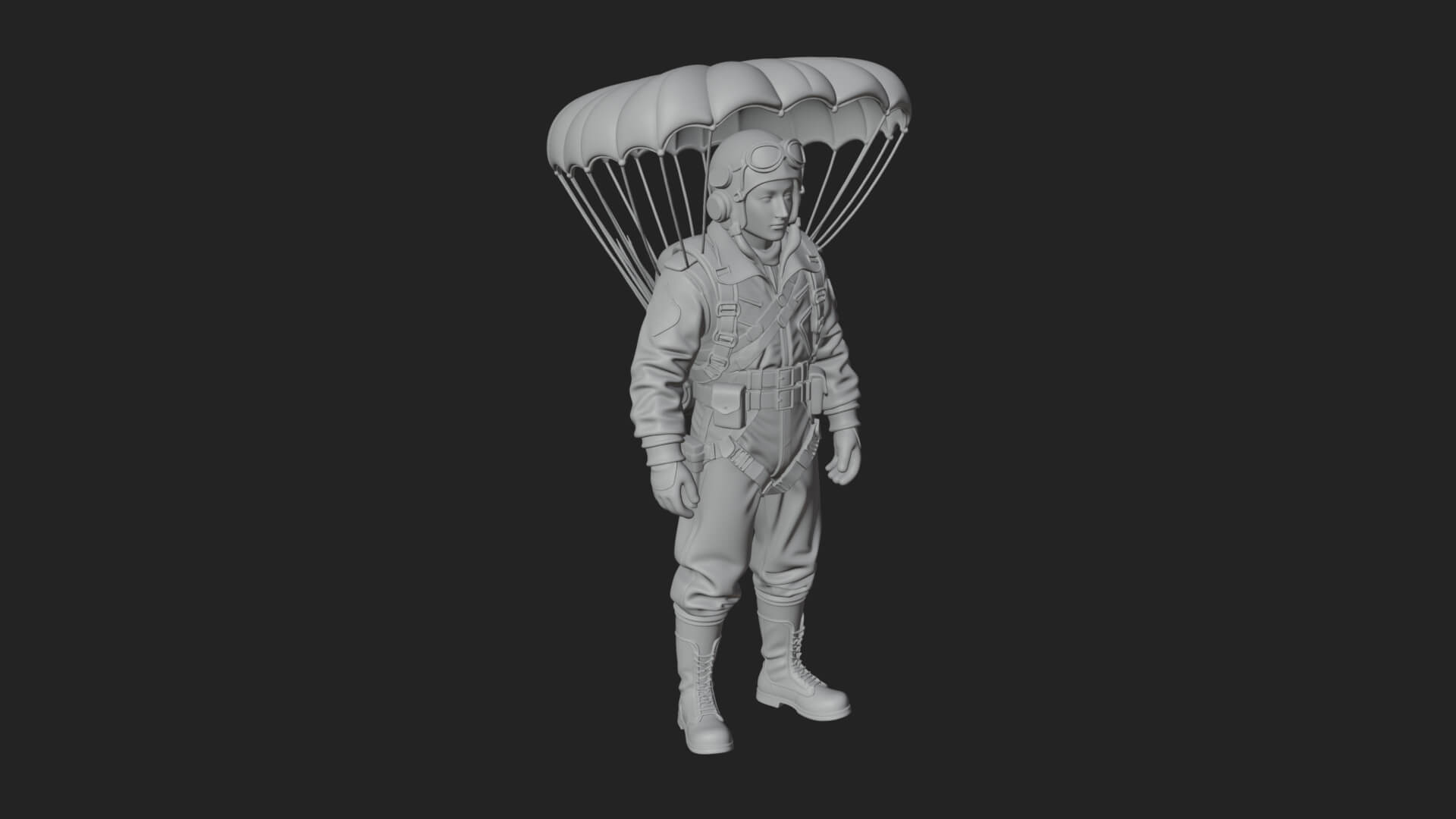 Pilot Man Statue Design 3 3D Print Model 3D Model