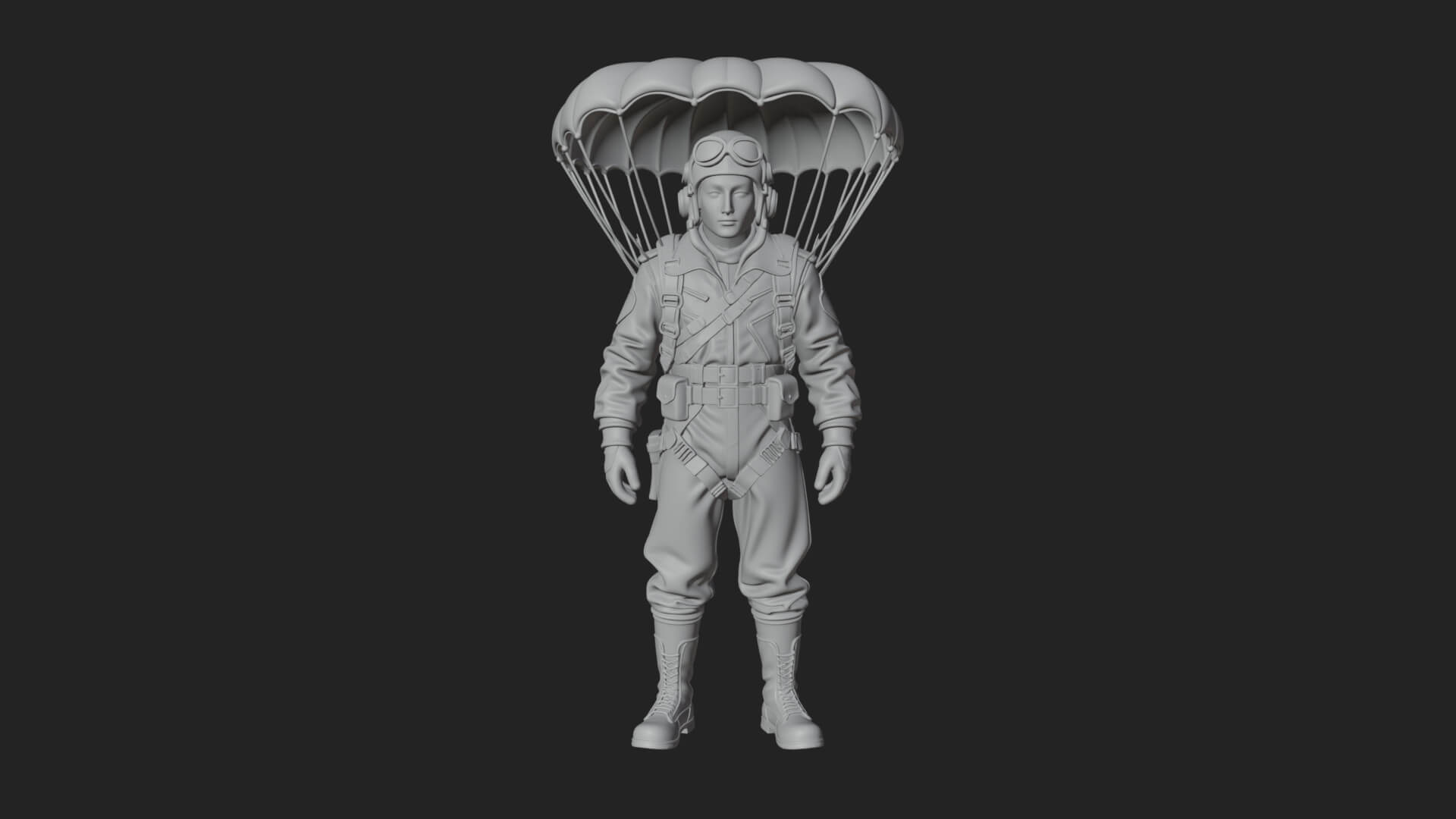Pilot Man Statue Design 3 3D Print Model 3D Model