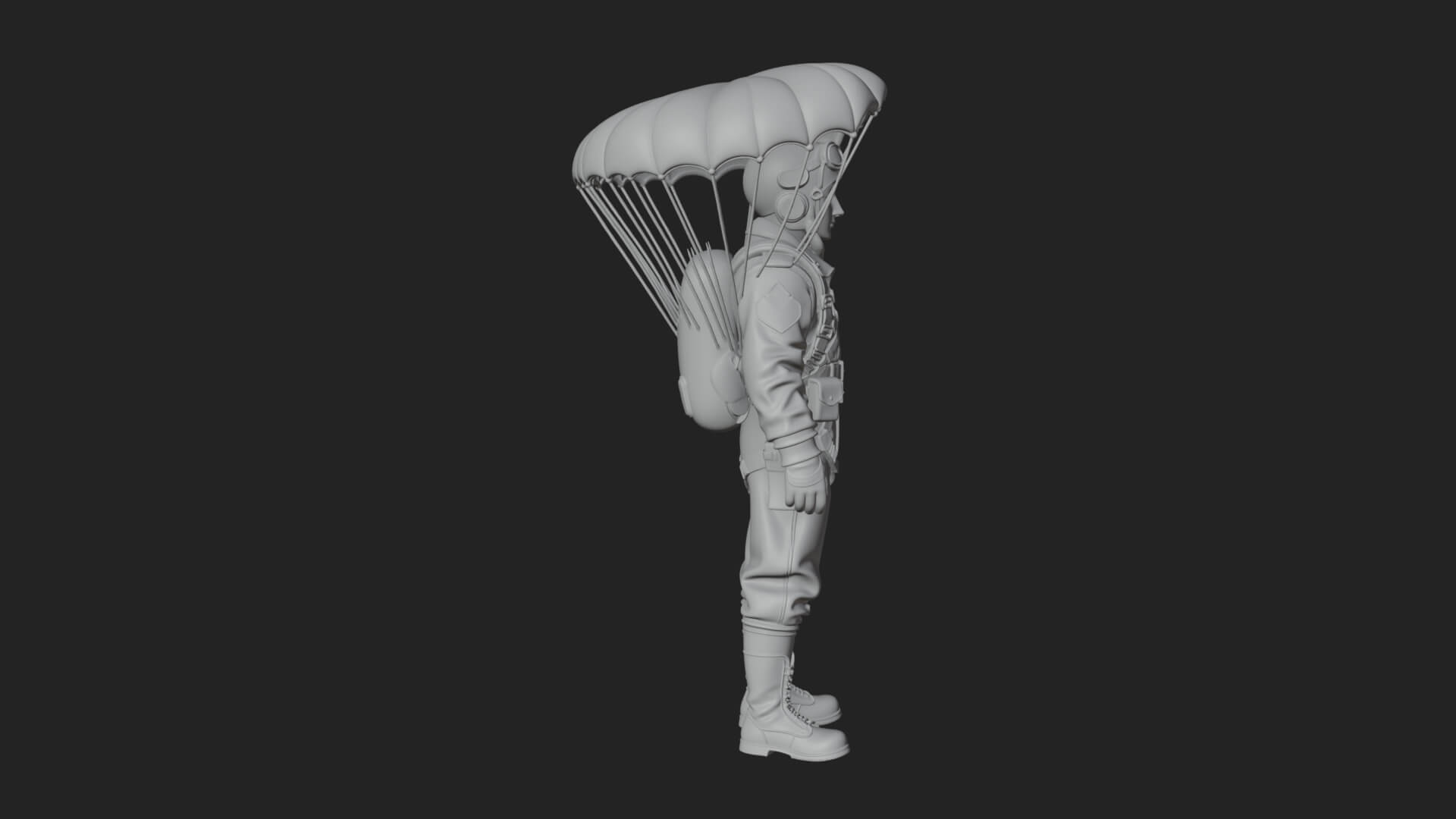 Pilot Man Statue Design 3 3D Print Model 3D Model