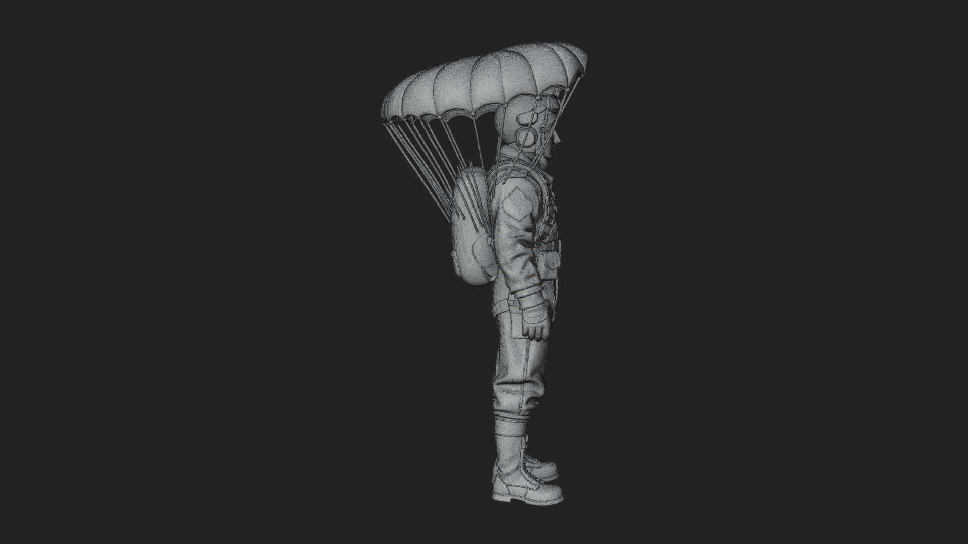 Pilot Man Statue Design 3 3D Print Model 3D Model
