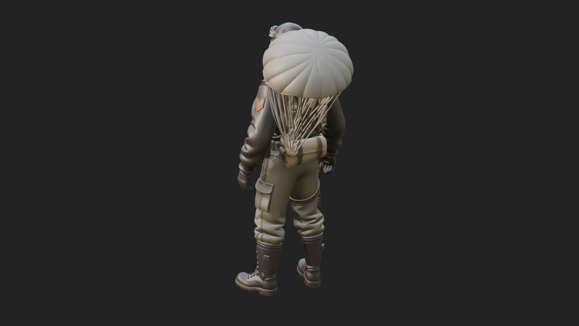 Pilot Man Statue Design 4 3D Print Model 3D Model