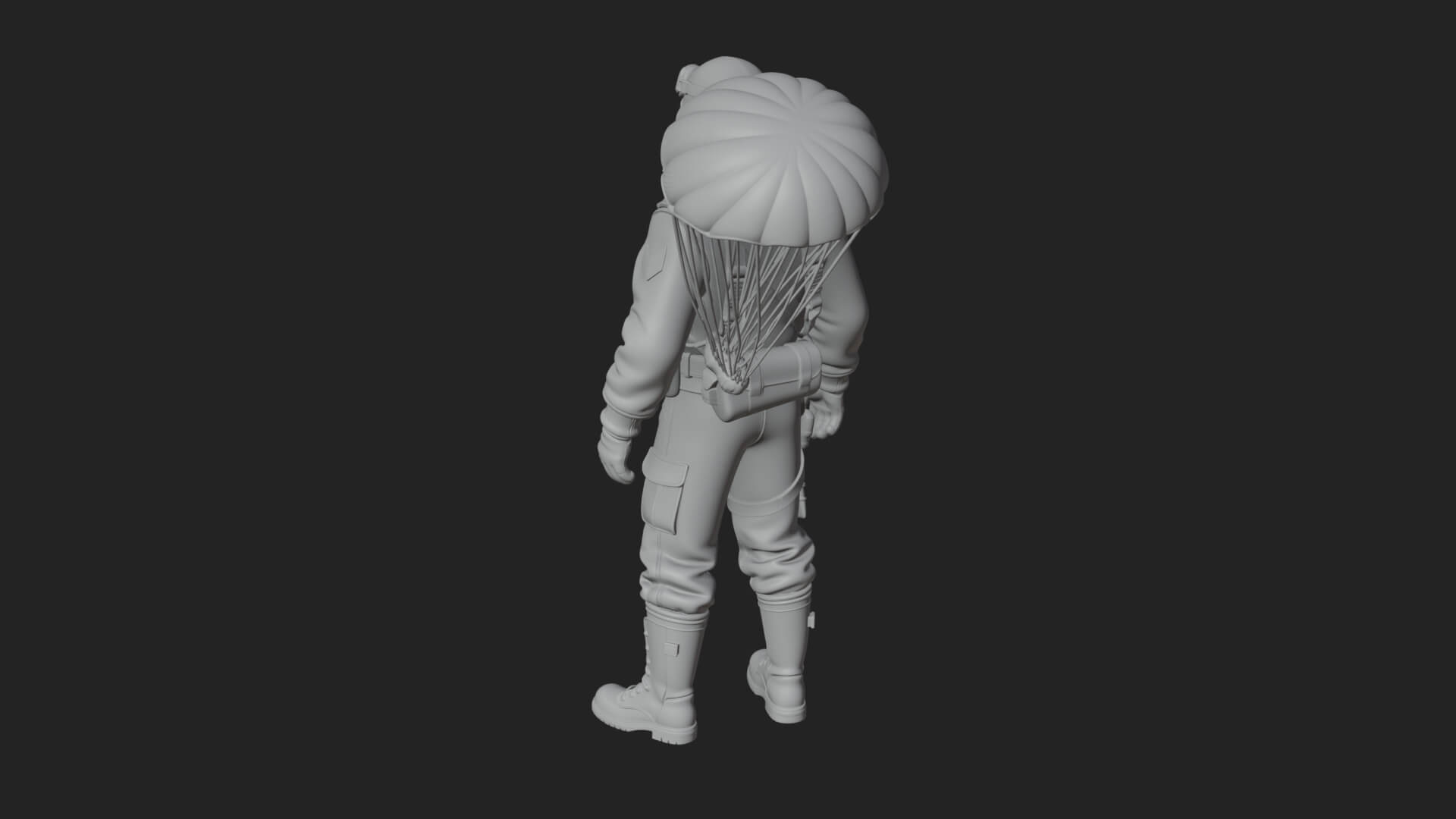 Pilot Man Statue Design 4 3D Print Model 3D Model