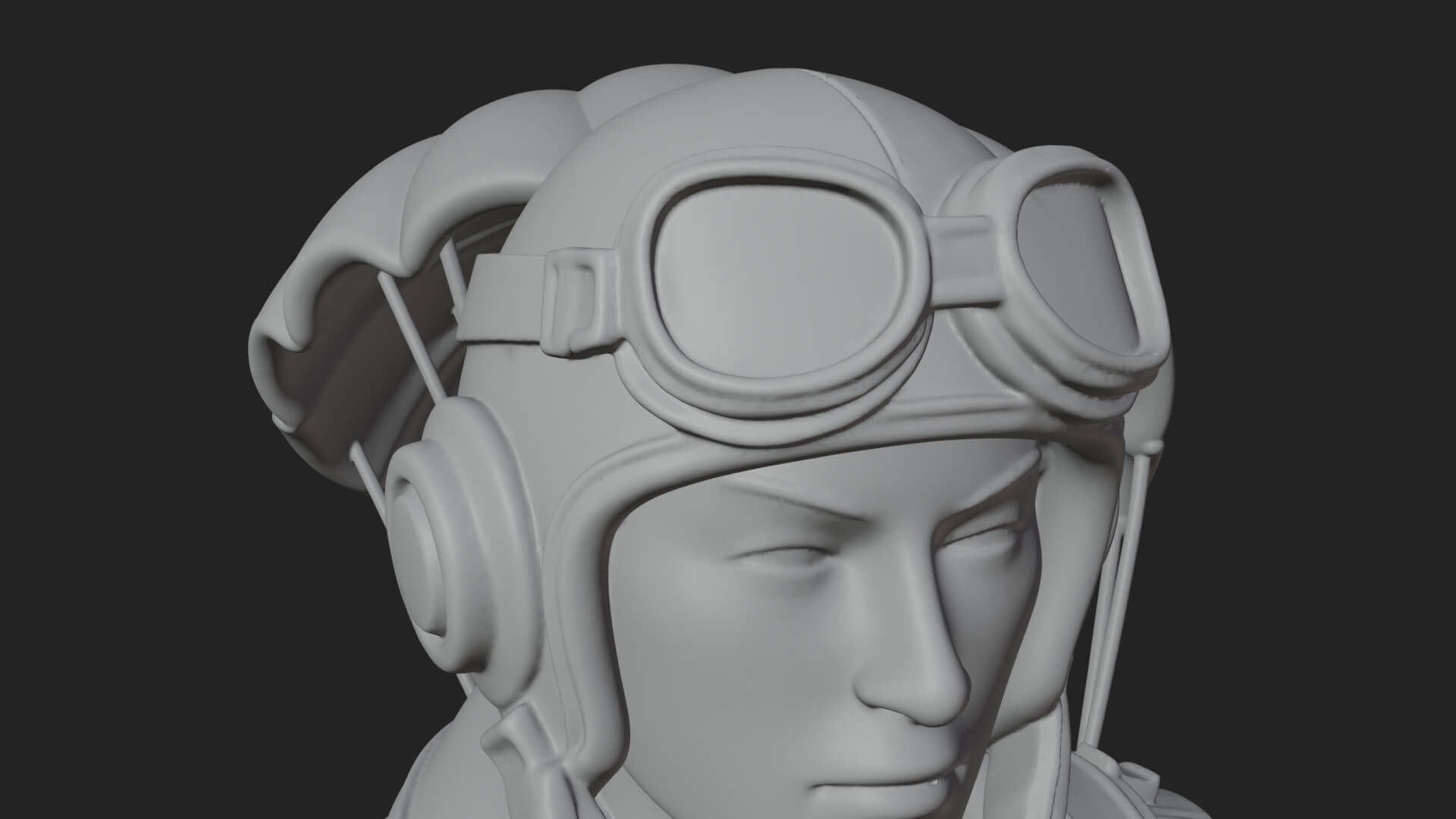 Pilot Man Statue Design 4 3D Print Model 3D Model