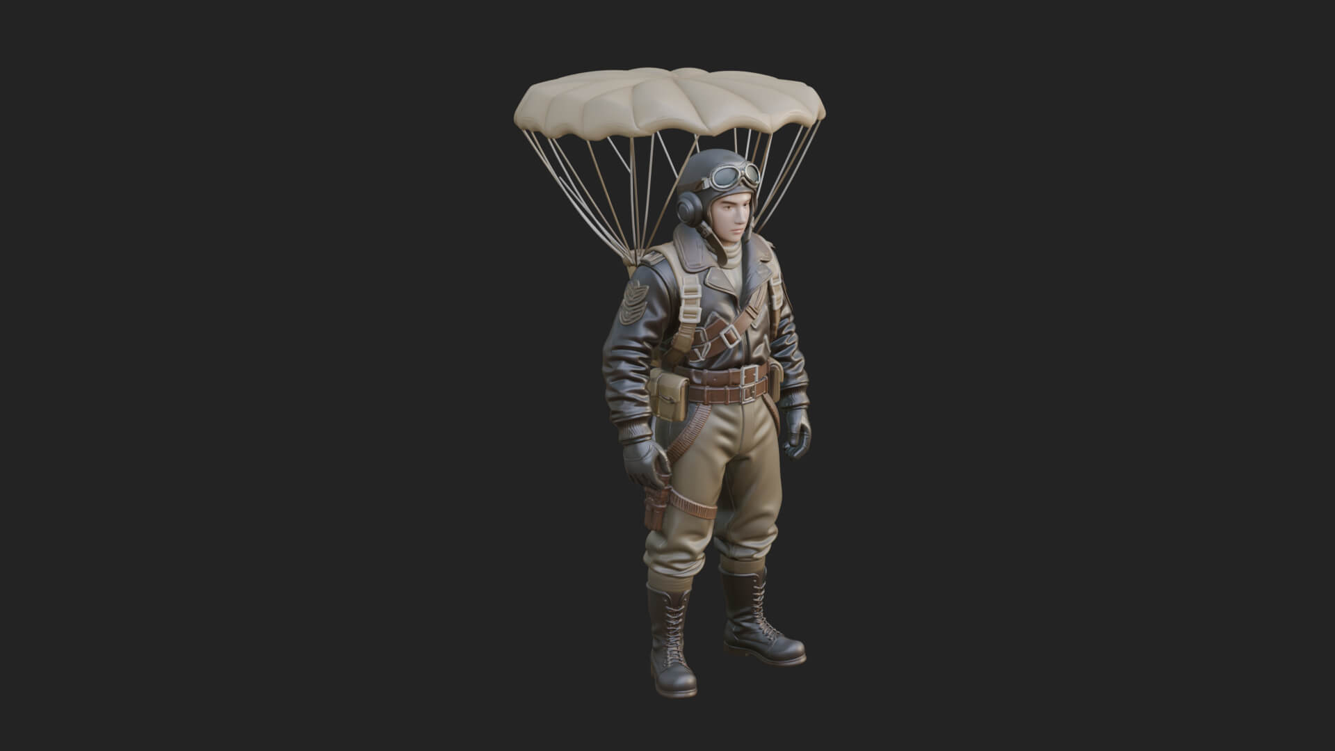 Pilot Man Statue Design 5 3D Print Model 3D Model