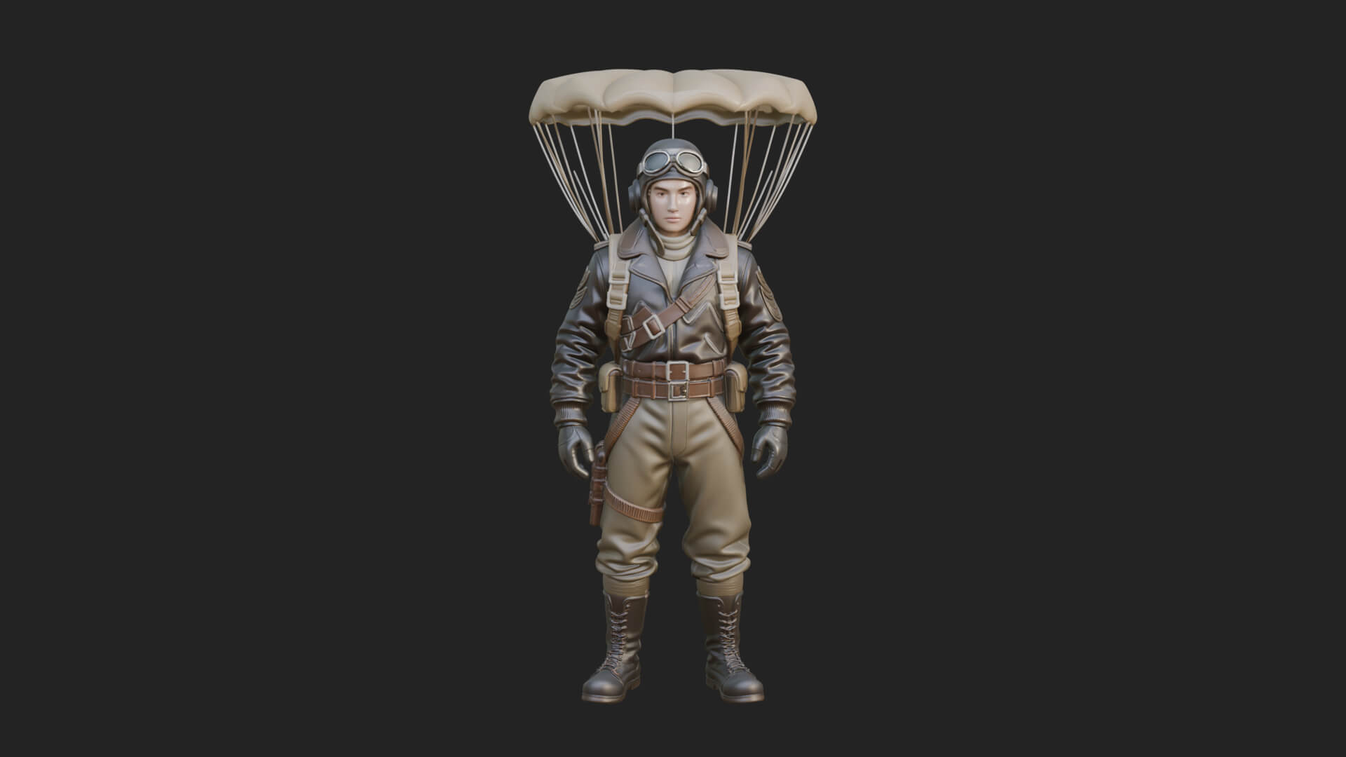 Pilot Man Statue Design 5 3D Print Model 3D Model