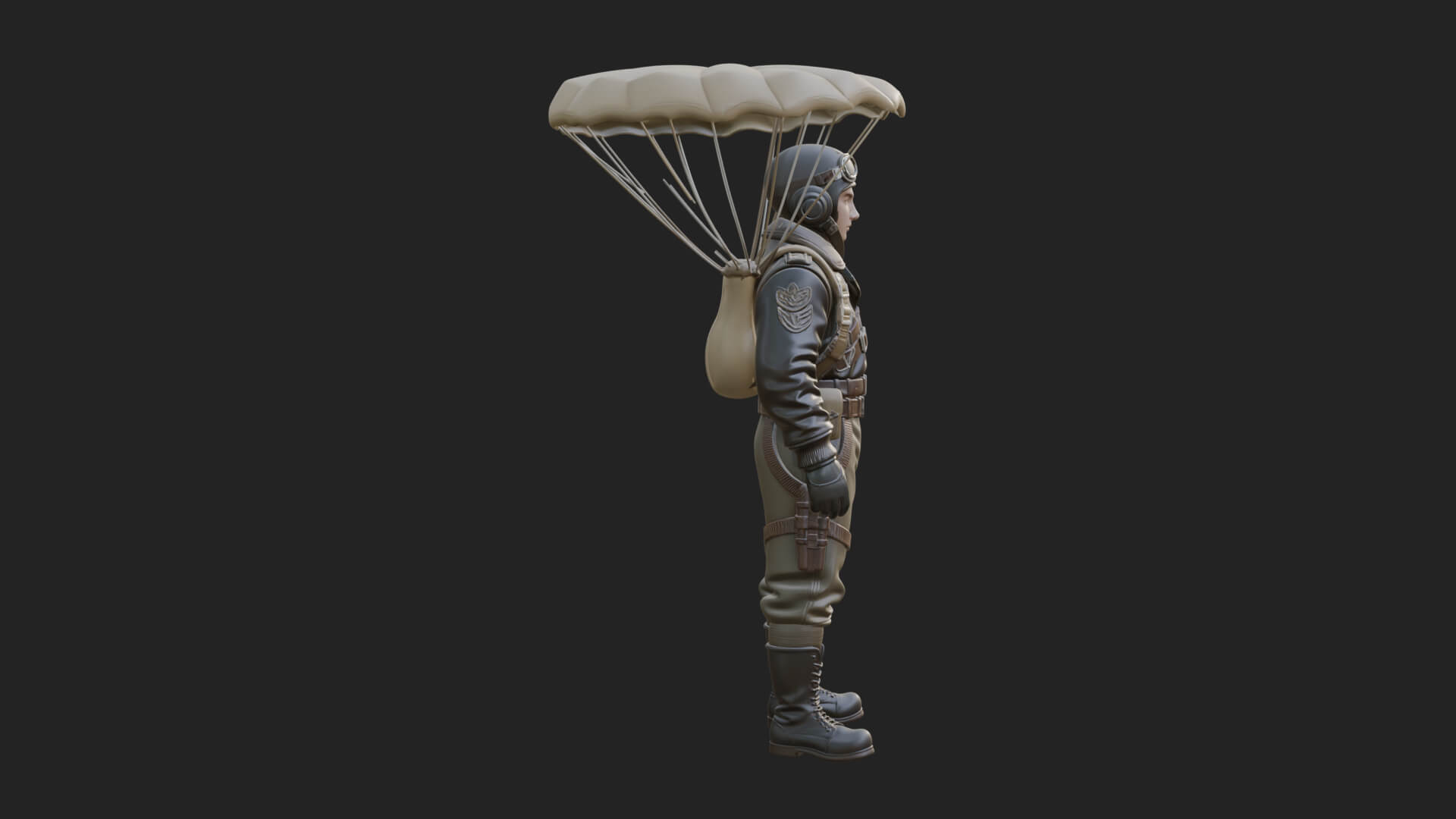 Pilot Man Statue Design 5 3D Print Model 3D Model