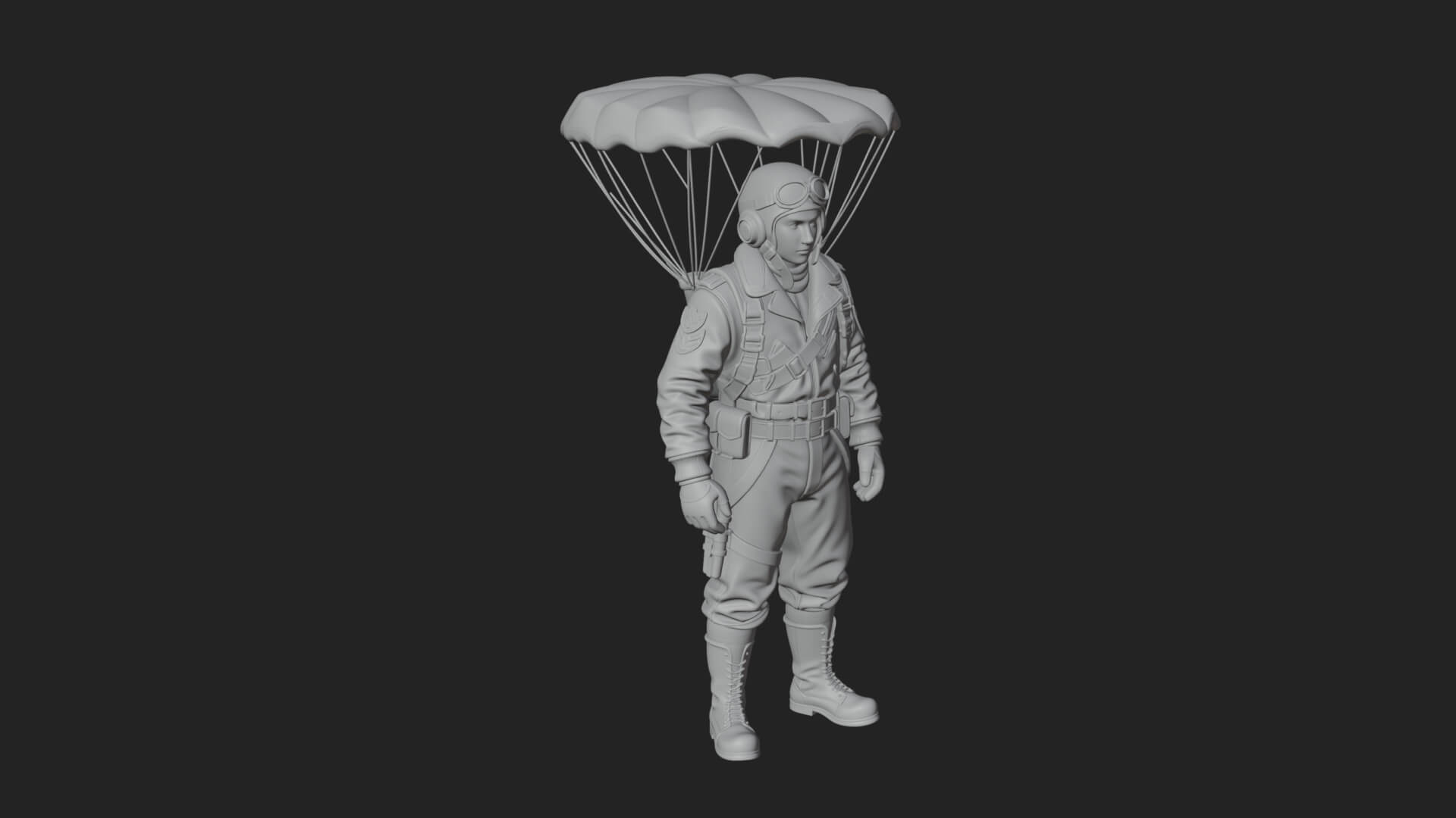 Pilot Man Statue Design 5 3D Print Model 3D Model