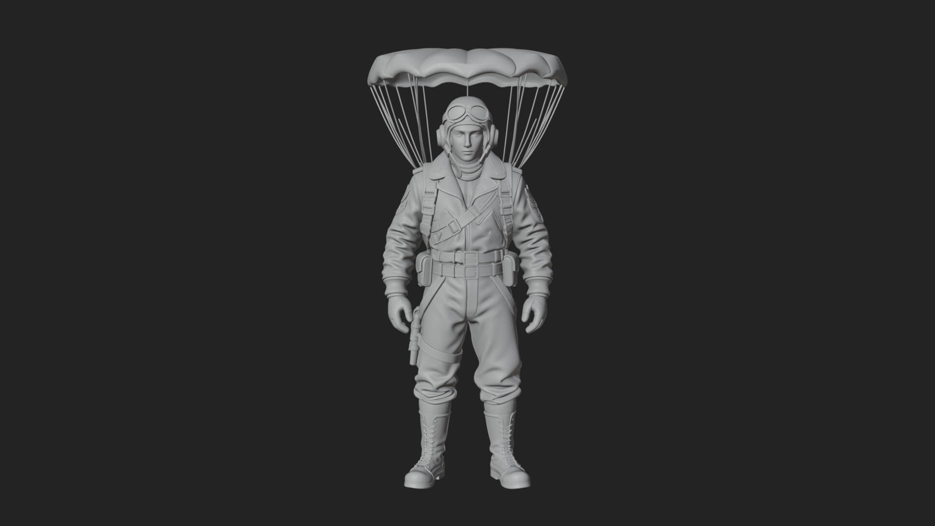 Pilot Man Statue Design 5 3D Print Model 3D Model