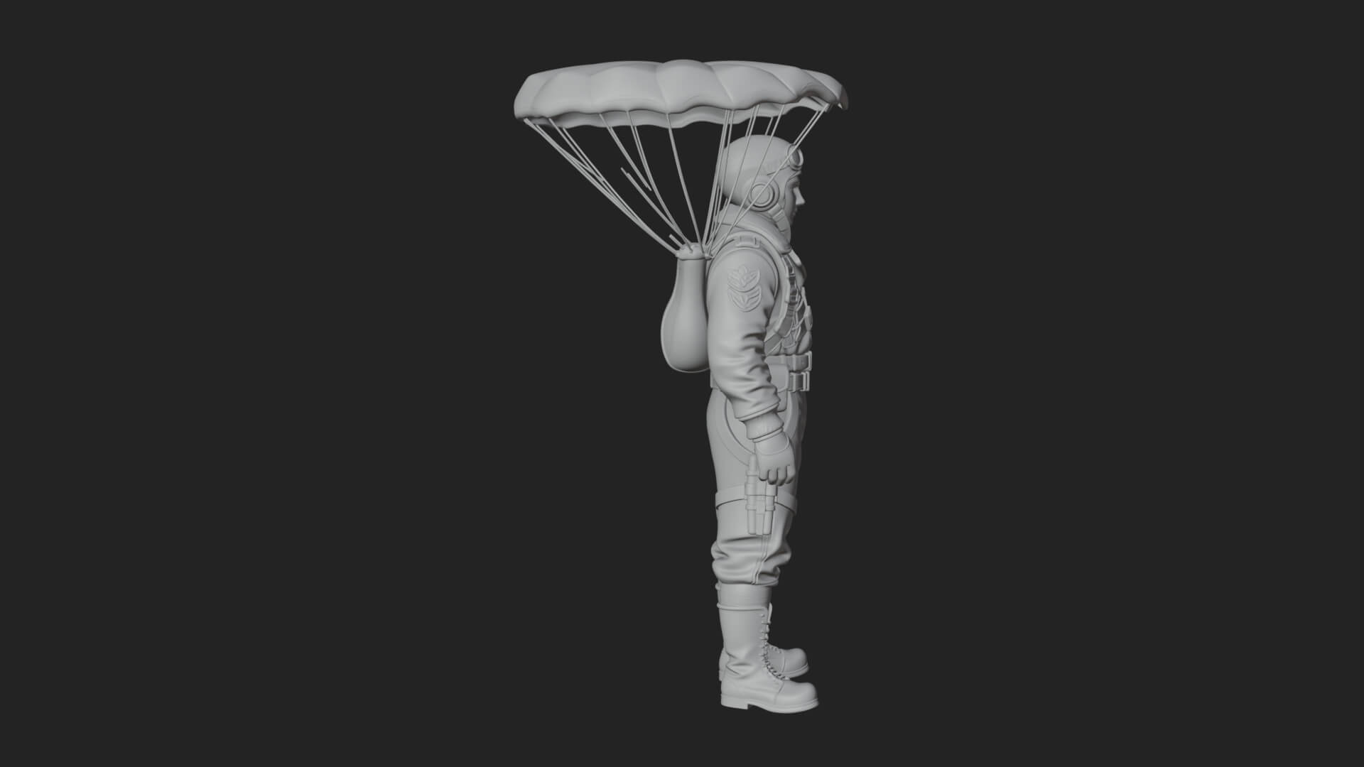 Pilot Man Statue Design 5 3D Print Model 3D Model