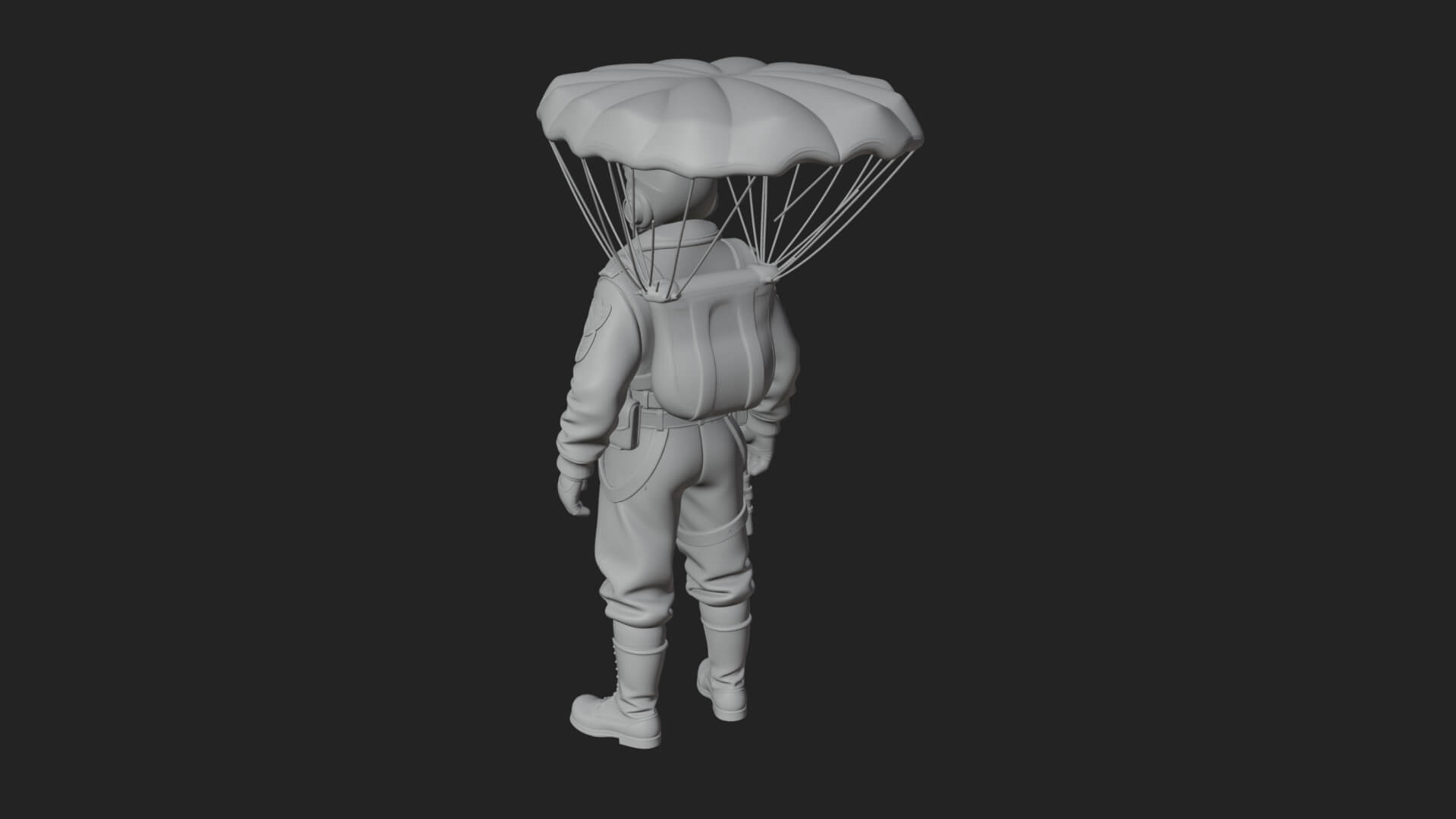 Pilot Man Statue Design 5 3D Print Model 3D Model