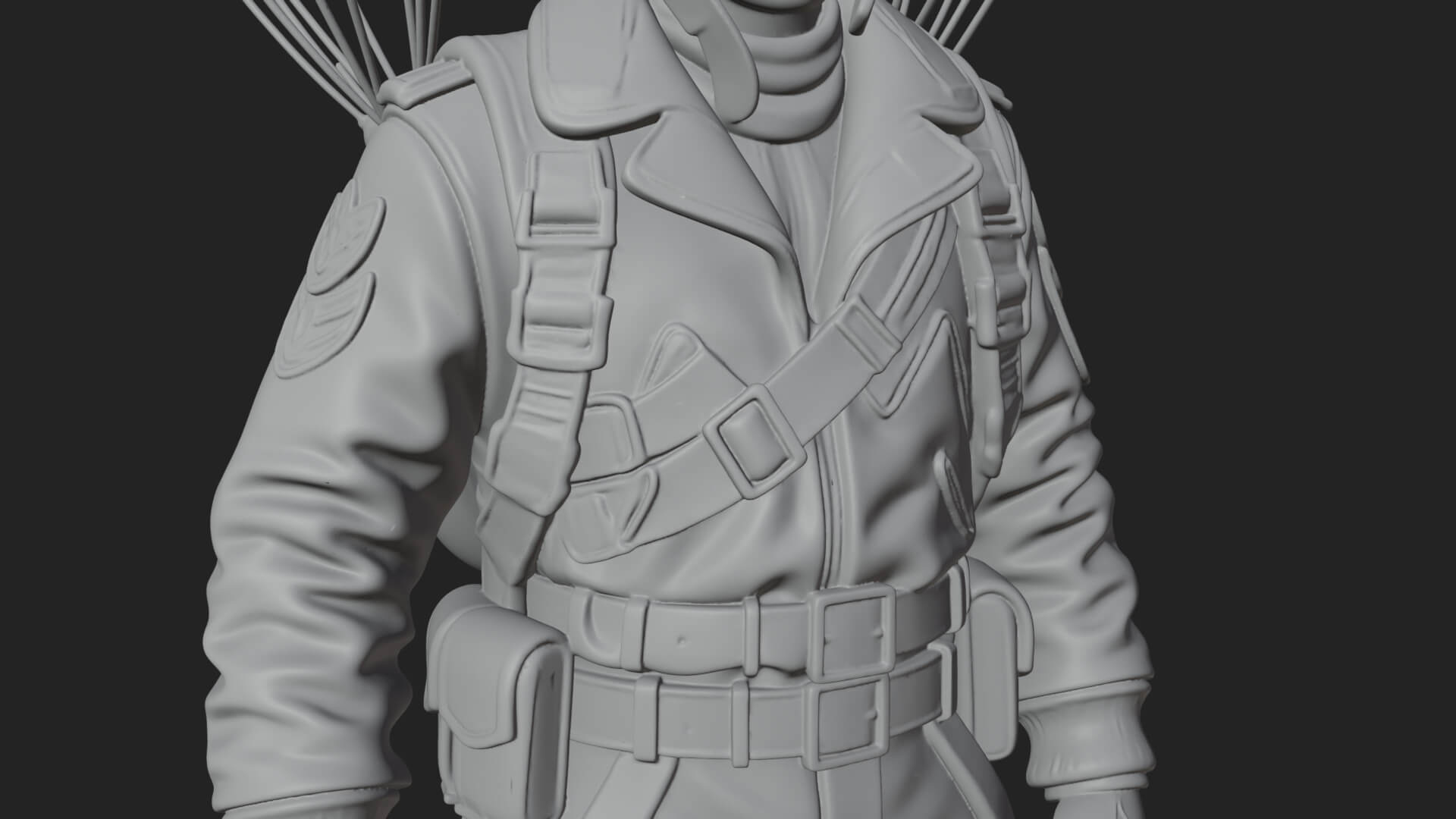 Pilot Man Statue Design 5 3D Print Model 3D Model