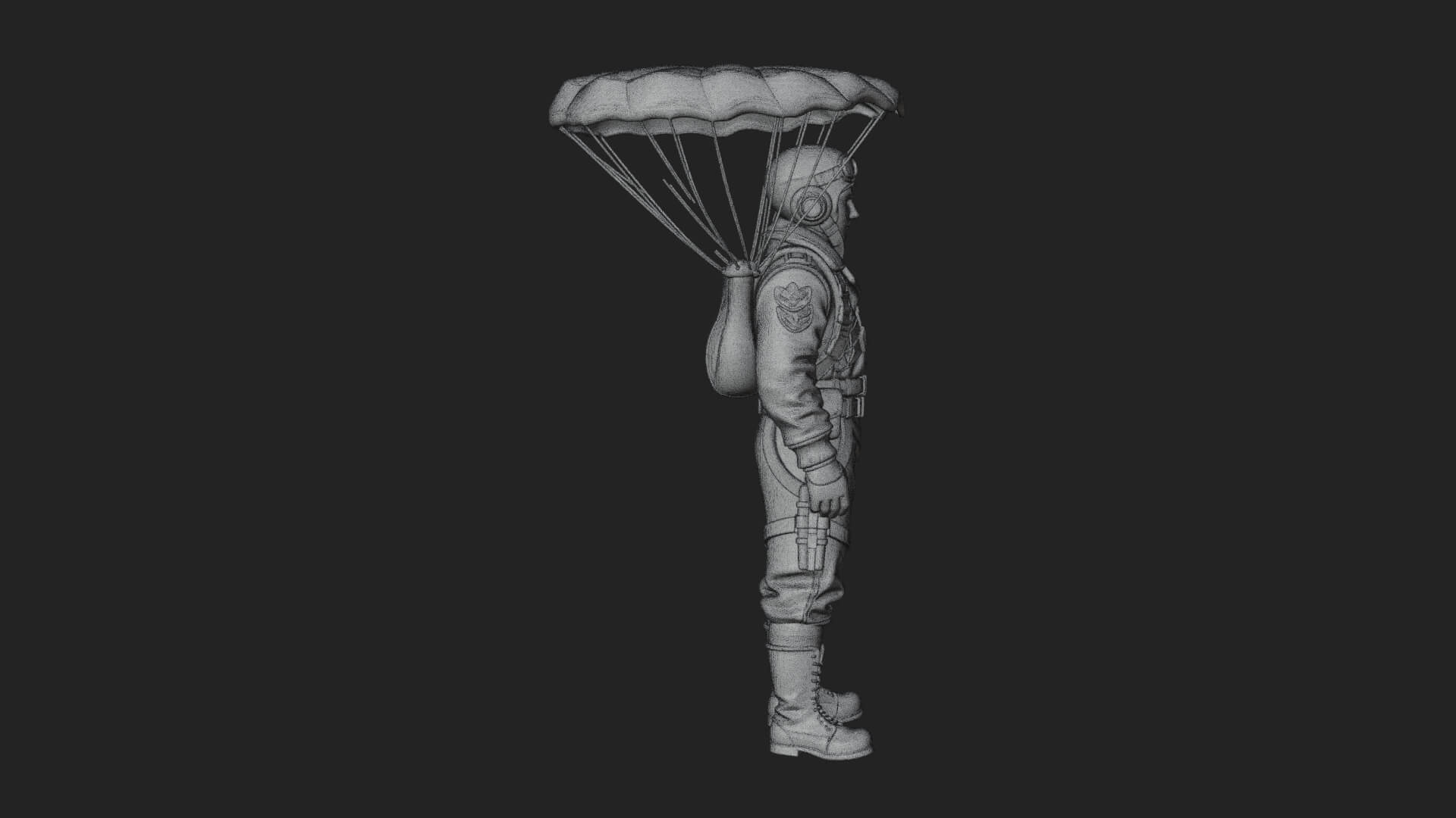 Pilot Man Statue Design 5 3D Print Model 3D Model