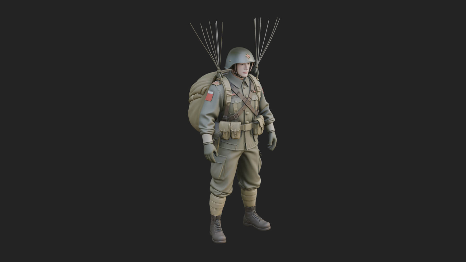 Pilot Man Statue Design 6 3D Print Model 3D Model