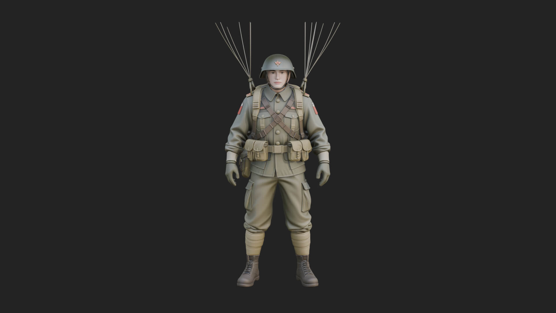 Pilot Man Statue Design 6 3D Print Model 3D Model