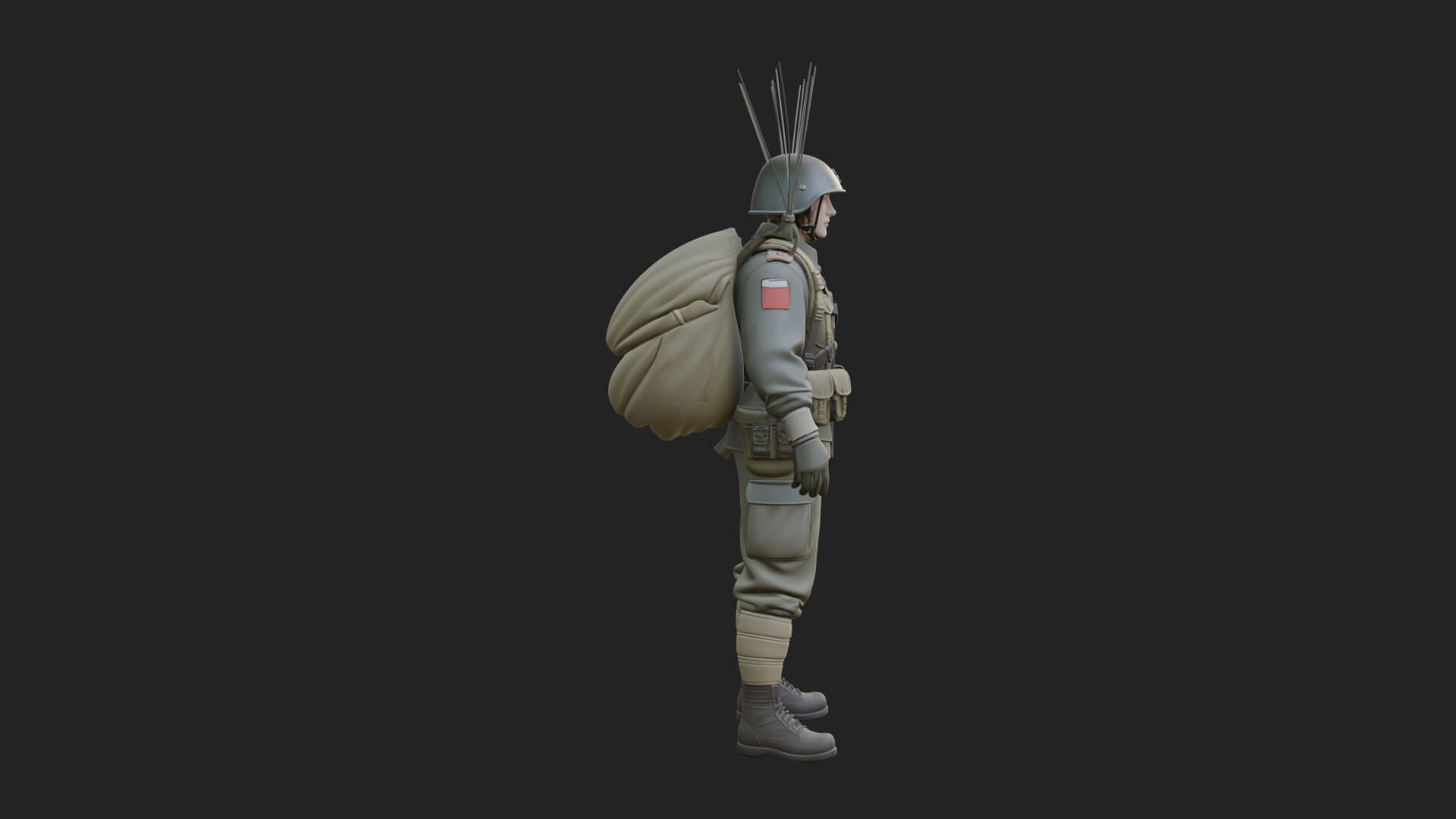 Pilot Man Statue Design 6 3D Print Model 3D Model