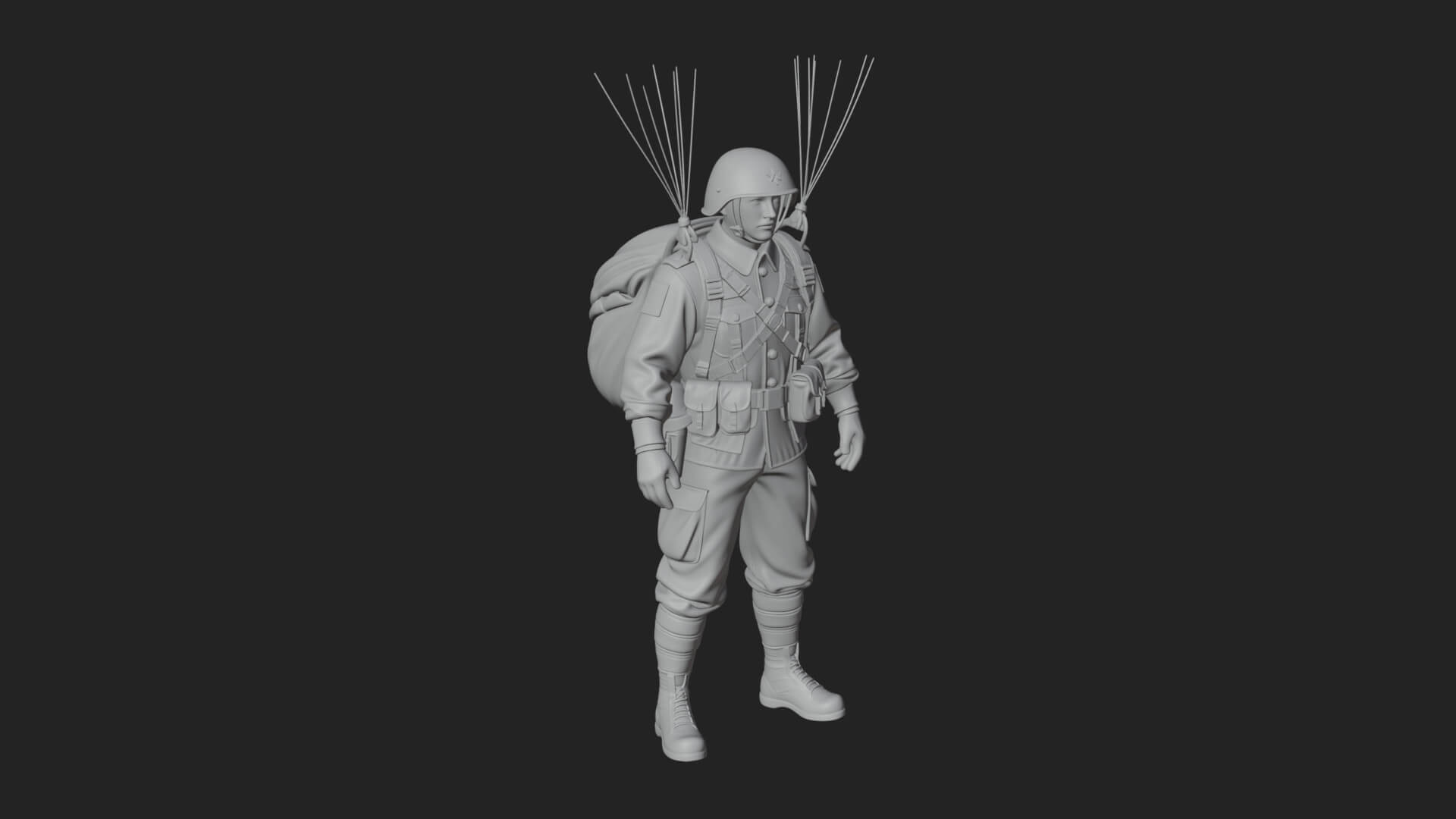 Pilot Man Statue Design 6 3D Print Model 3D Model