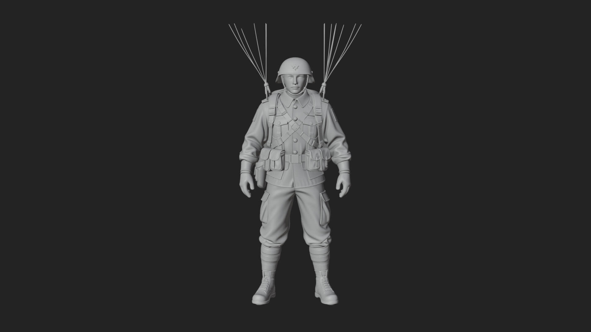 Pilot Man Statue Design 6 3D Print Model 3D Model