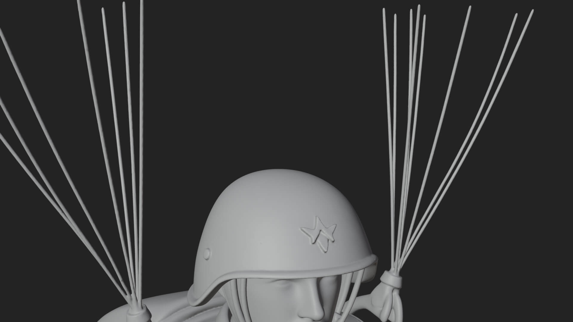 Pilot Man Statue Design 6 3D Print Model 3D Model