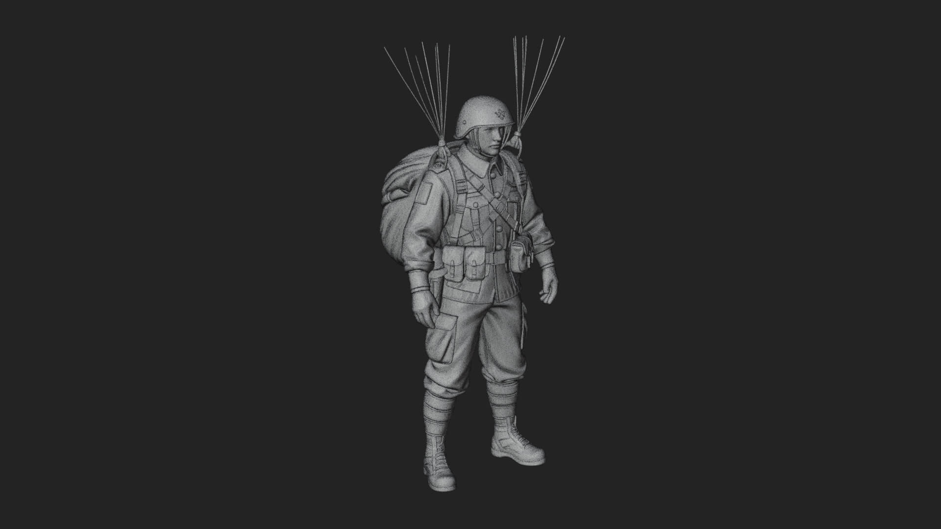 Pilot Man Statue Design 6 3D Print Model 3D Model