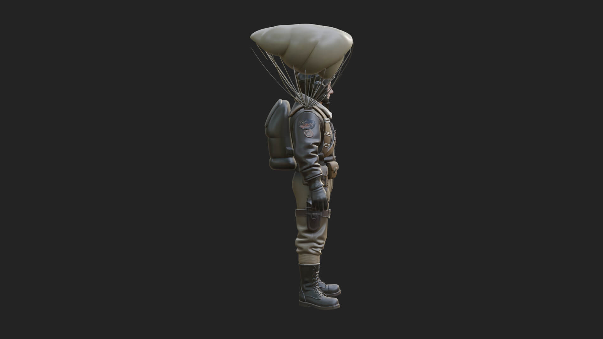 Pilot Man Statue Design 7 3D Print Model 3D Model