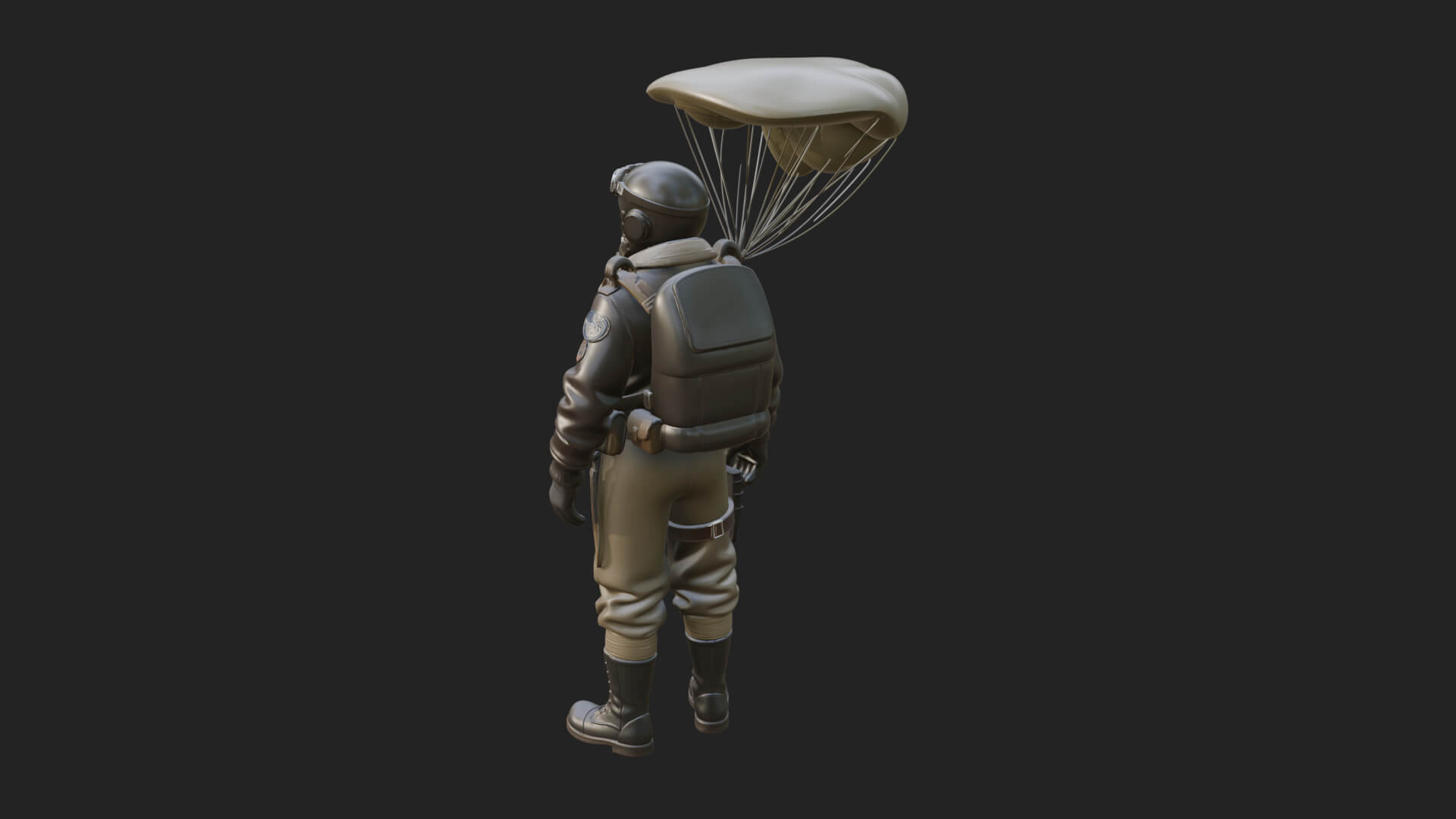 Pilot Man Statue Design 7 3D Print Model 3D Model