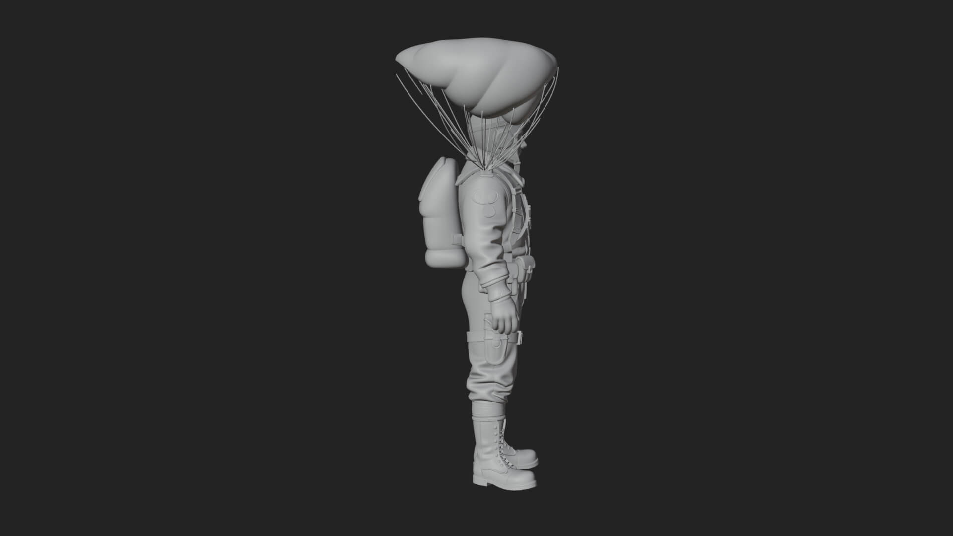 Pilot Man Statue Design 7 3D Print Model 3D Model