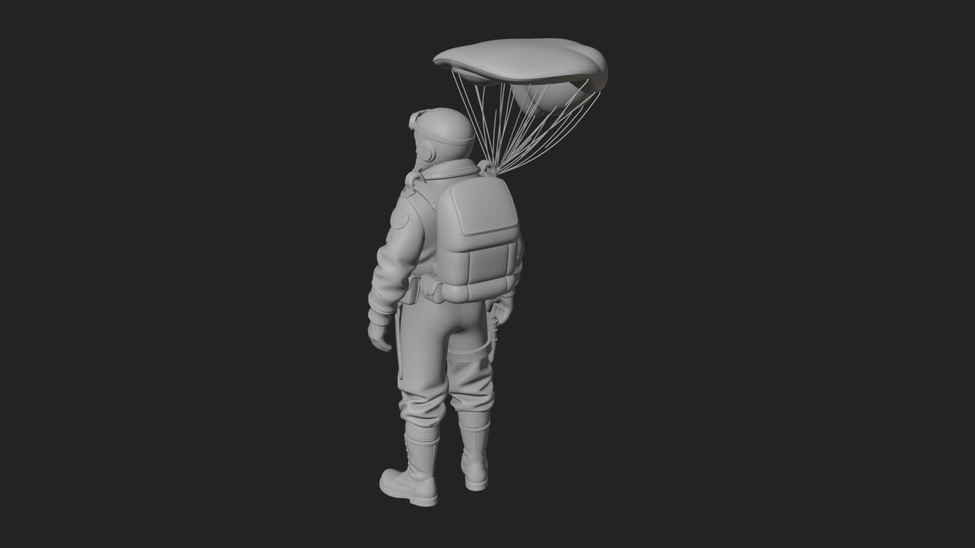 Pilot Man Statue Design 7 3D Print Model 3D Model