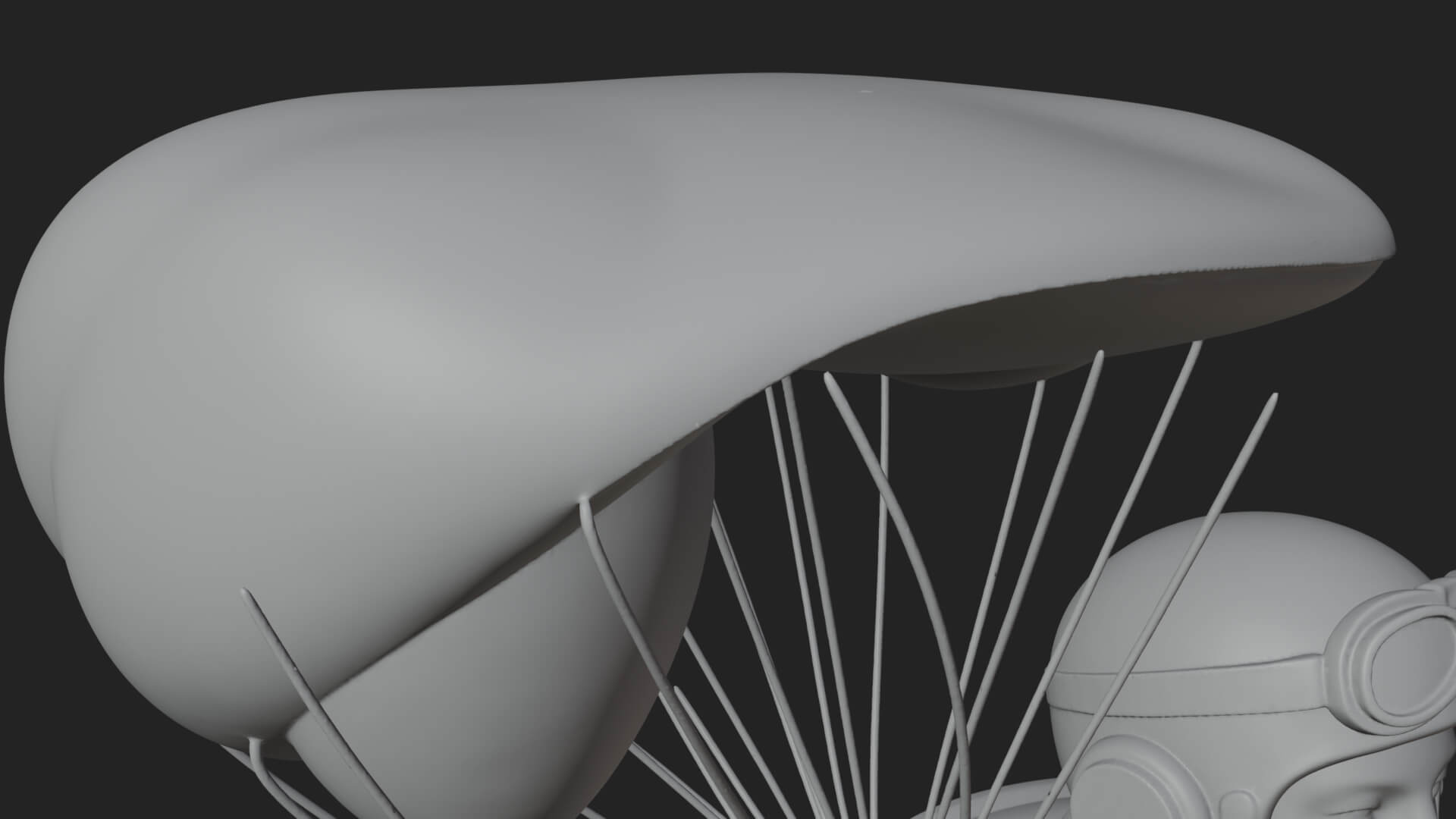 Pilot Man Statue Design 7 3D Print Model 3D Model