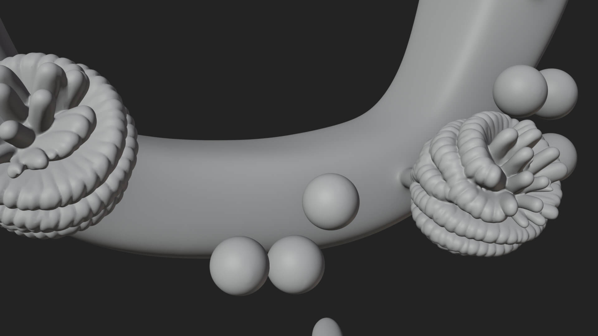 Pine Christmas Wreath Ornament Design 3 3D Print Model 3D Model