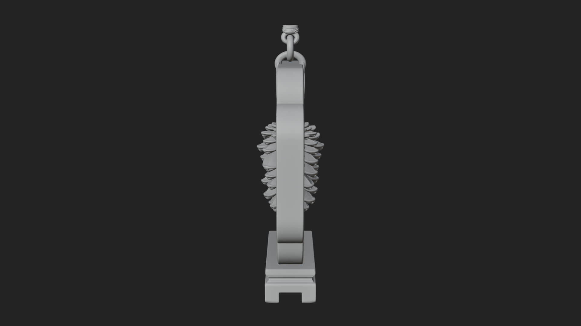 Pine Cone Frame Ornament Design 3 3D Print Model 3D Model