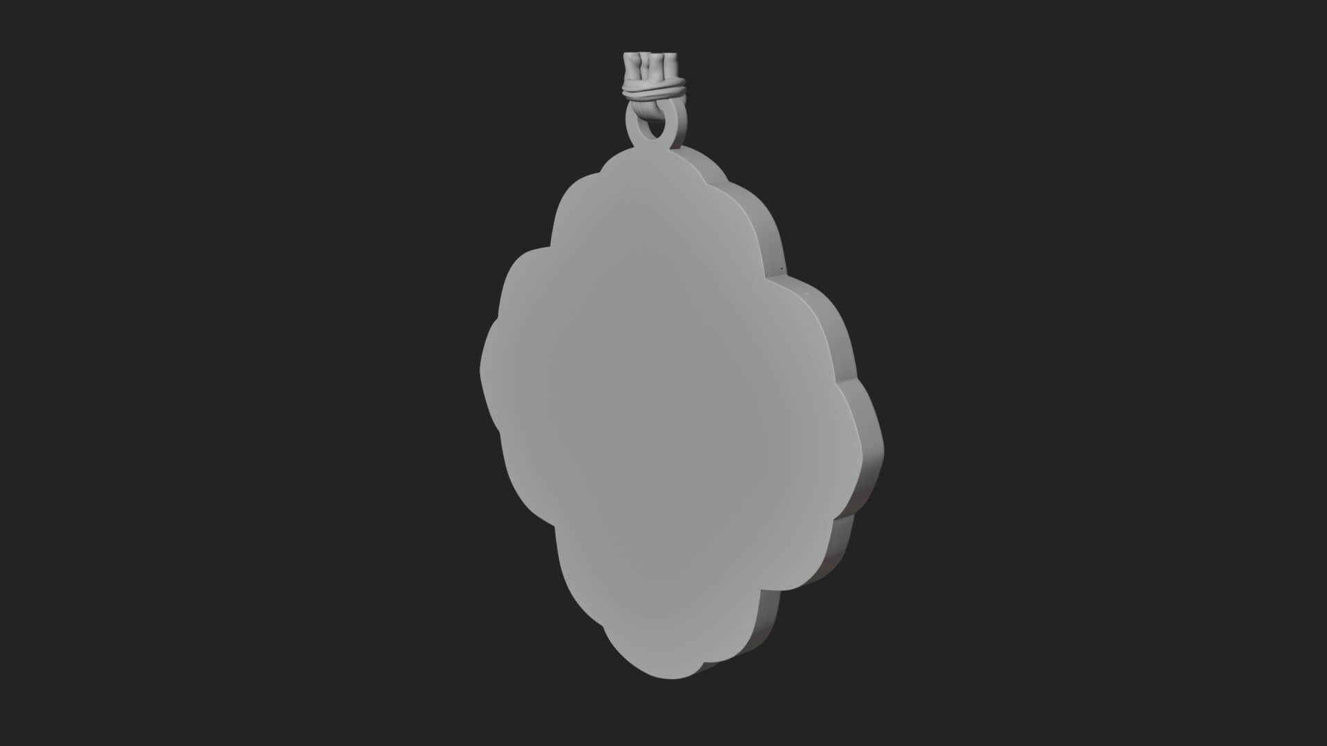 Pine Cone Frame Ornament Design 4 3D Print Model 3D Model