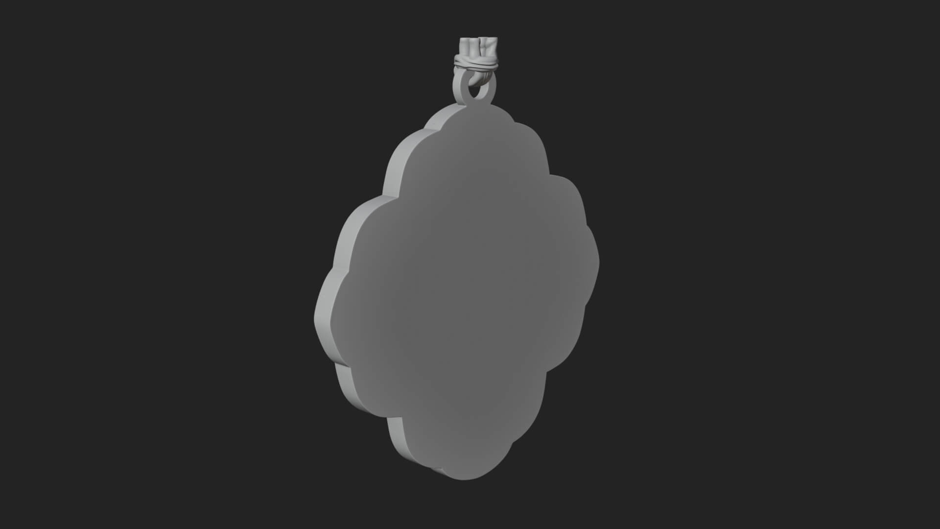 Pine Cone Frame Ornament Design 4 3D Print Model 3D Model