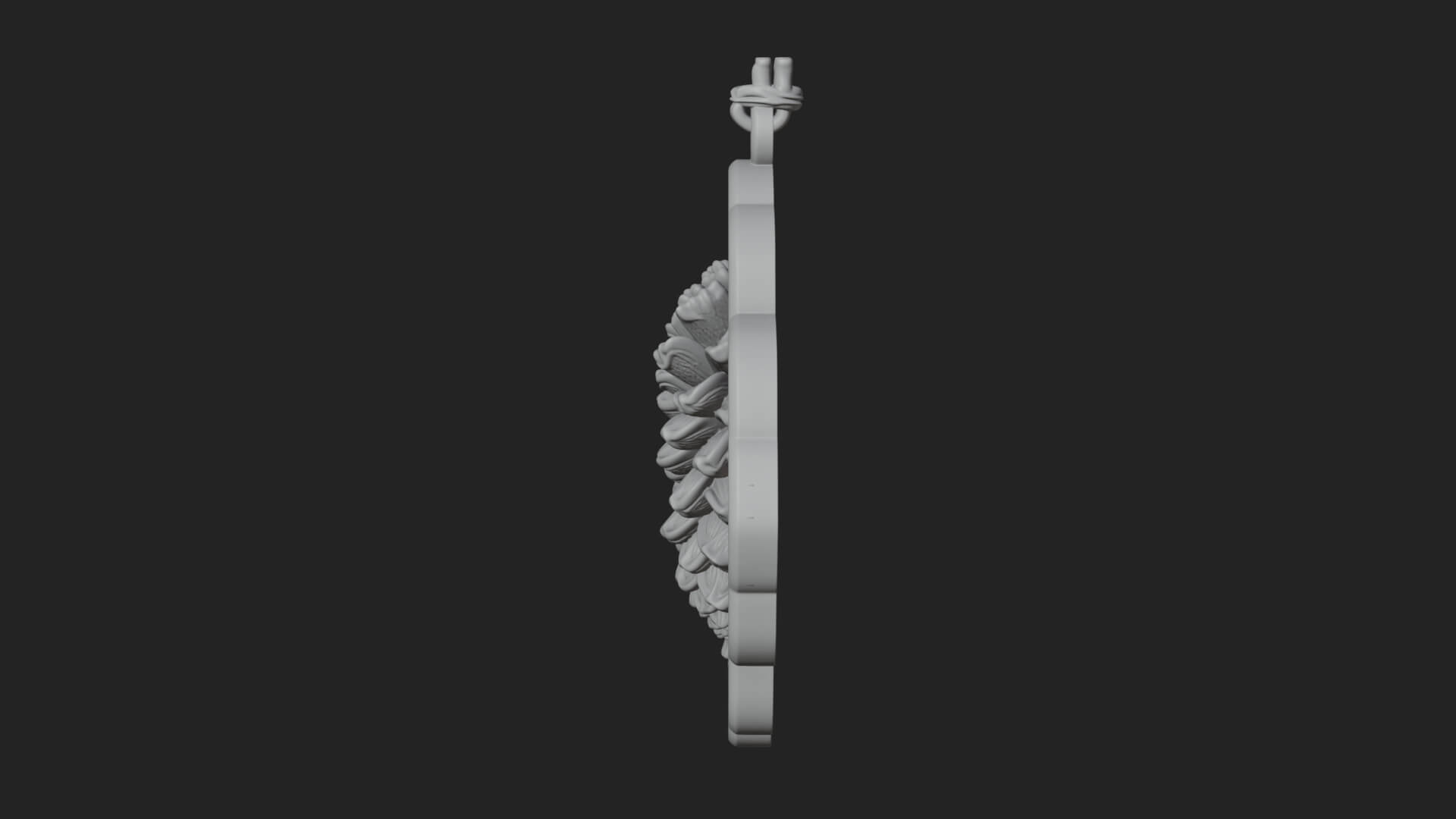 Pine Cone Frame Ornament Design 4 3D Print Model 3D Model