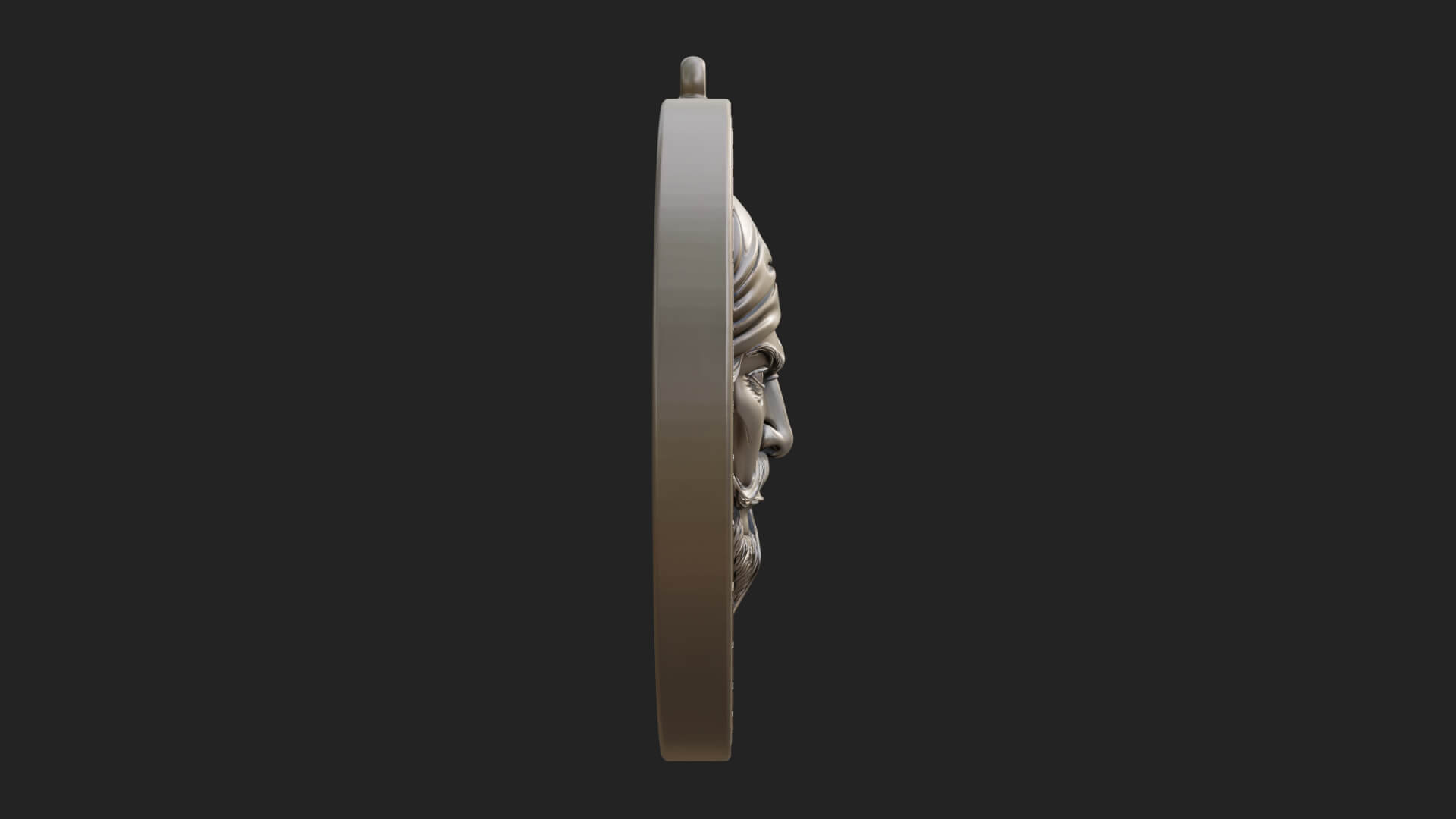 Pirate Captain Oval Plaque Design 2 3D Print Model 3D Model