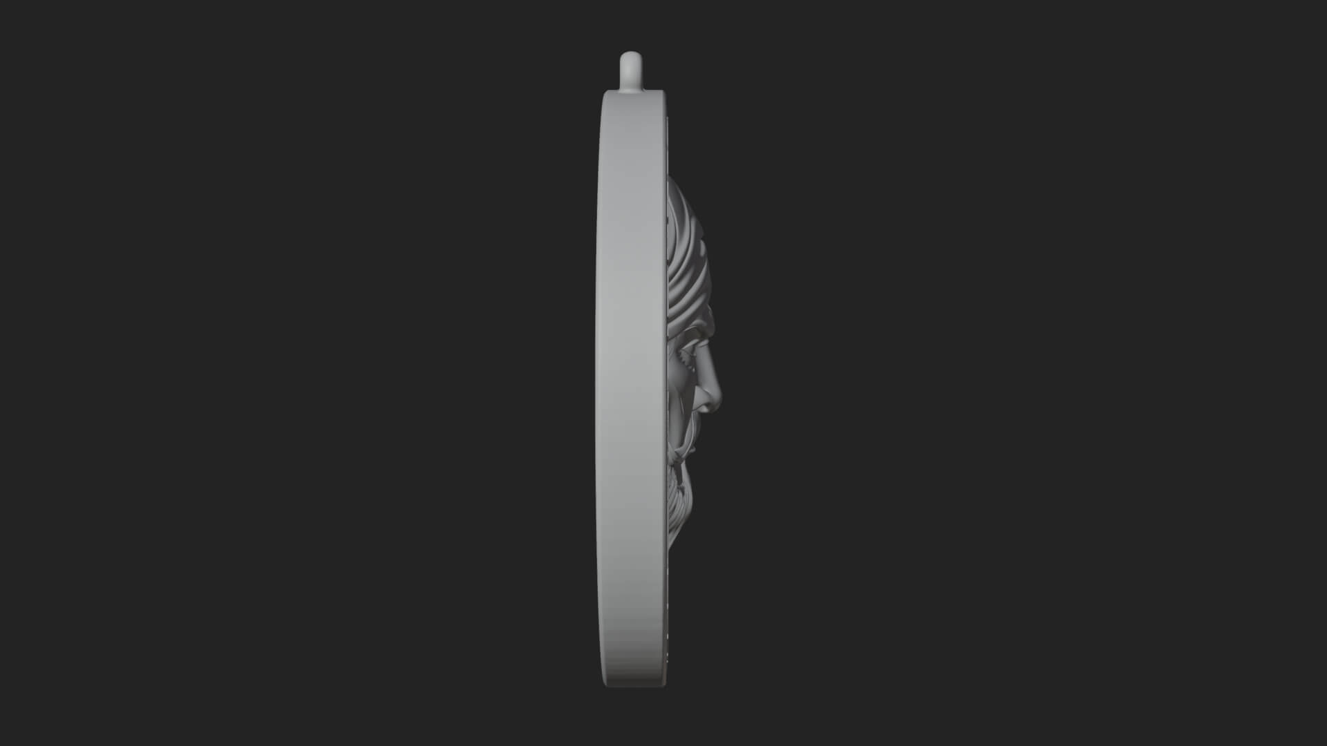 Pirate Captain Oval Plaque Design 2 3D Print Model 3D Model