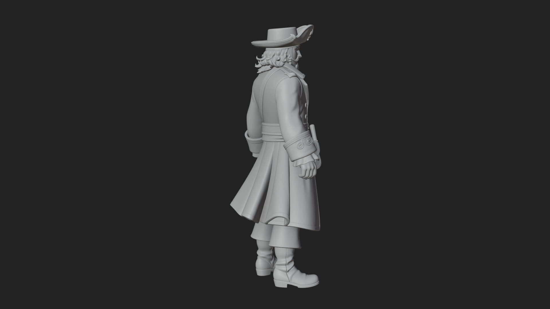 Pirate Captain Statue Design 10 3D Print Model 3D Model