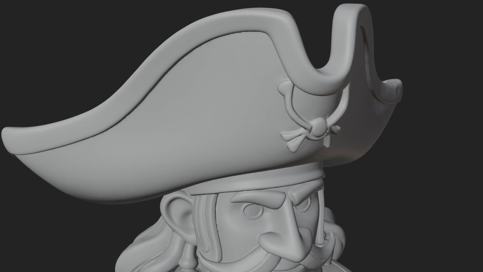 Pirate Captain Statue Design 12 3D Print Model 3D Model