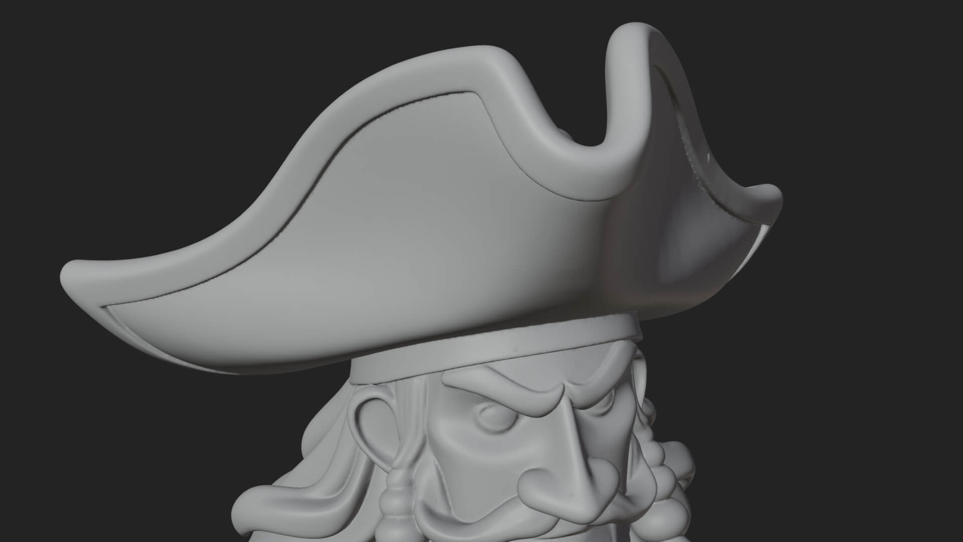 Pirate Captain Statue Design 13 3D Print Model 3D Model