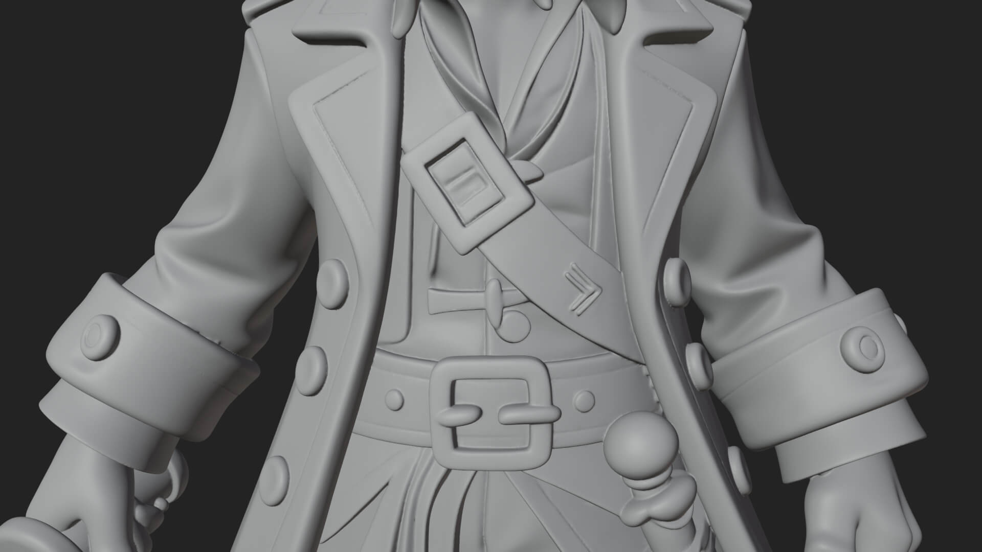 Pirate Captain Statue Design 13 3D Print Model 3D Model