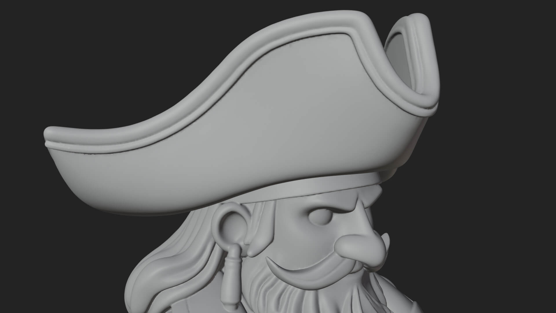 Pirate Captain Statue Design 15 3D Print Model 3D Model