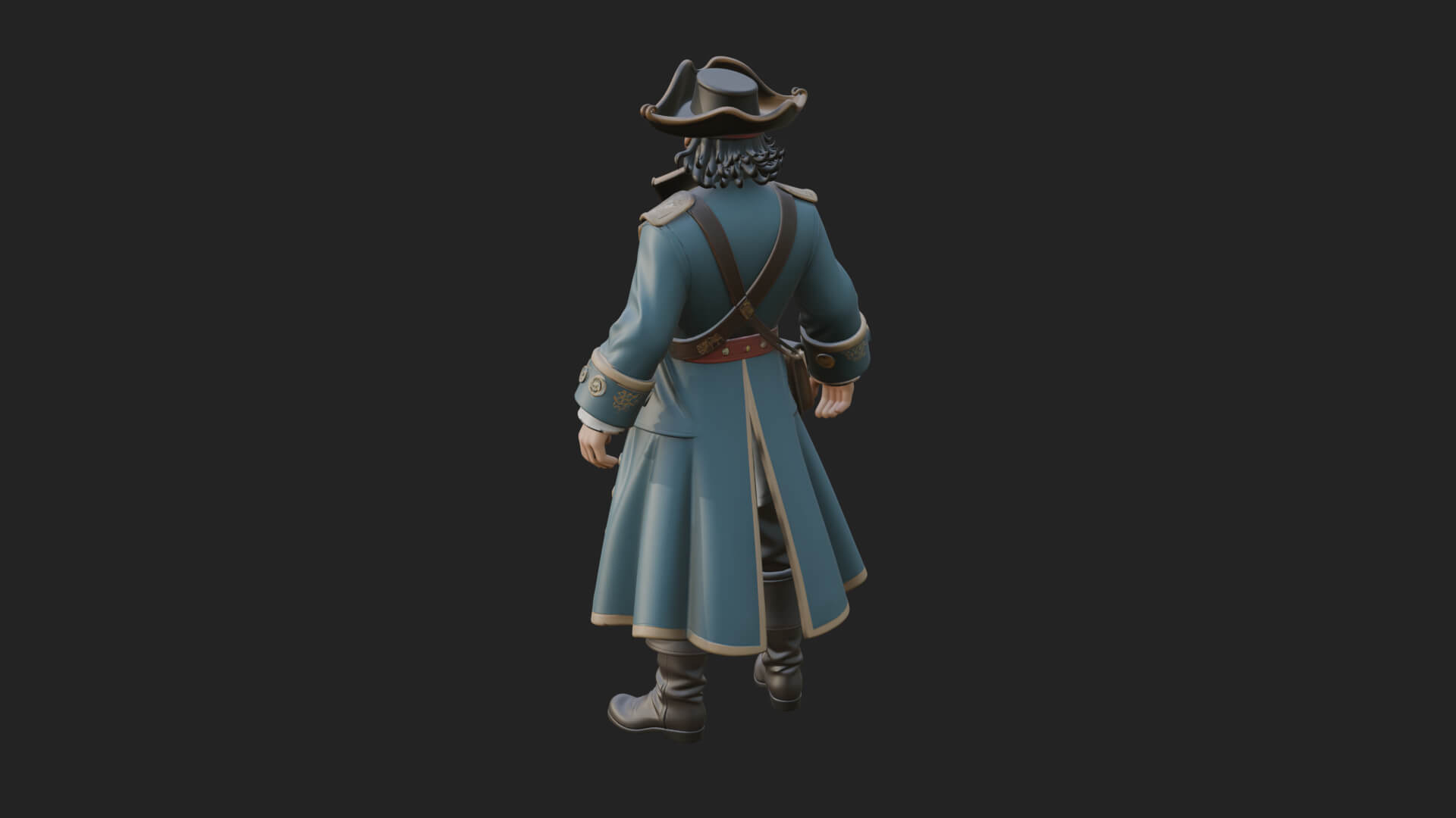 Pirate Captain Statue Design 16 3D Print Model 3D Model