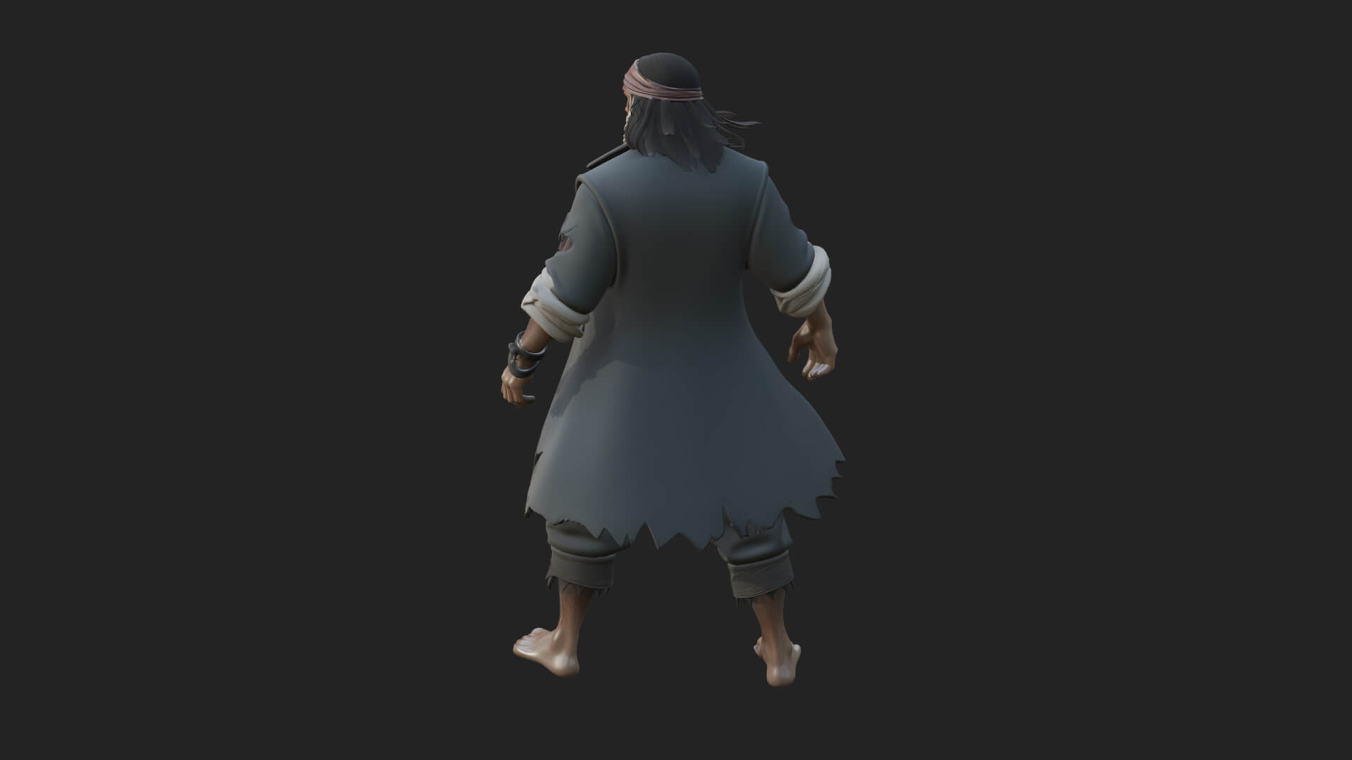 Pirate Captain Statue Design 17 3D Print Model 3D Model