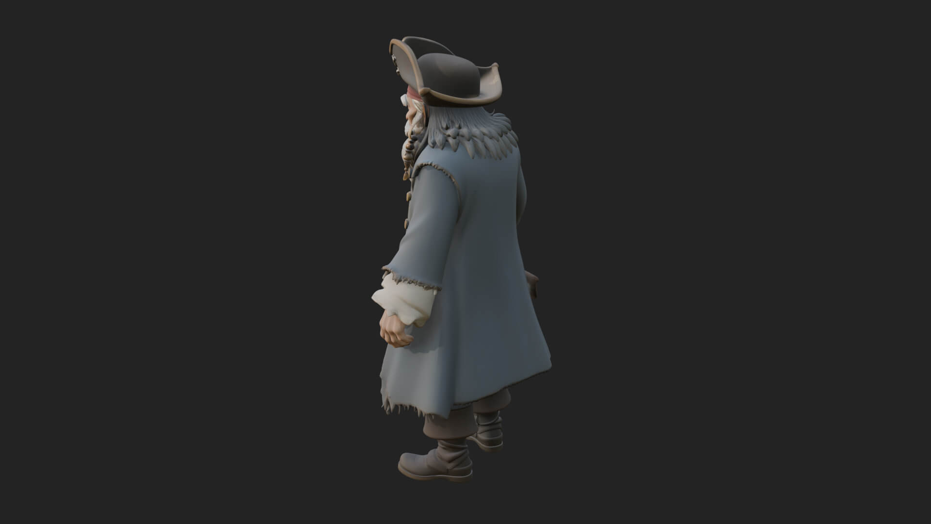 Pirate Captain Statue Design 19 3D Print Model 3D Model