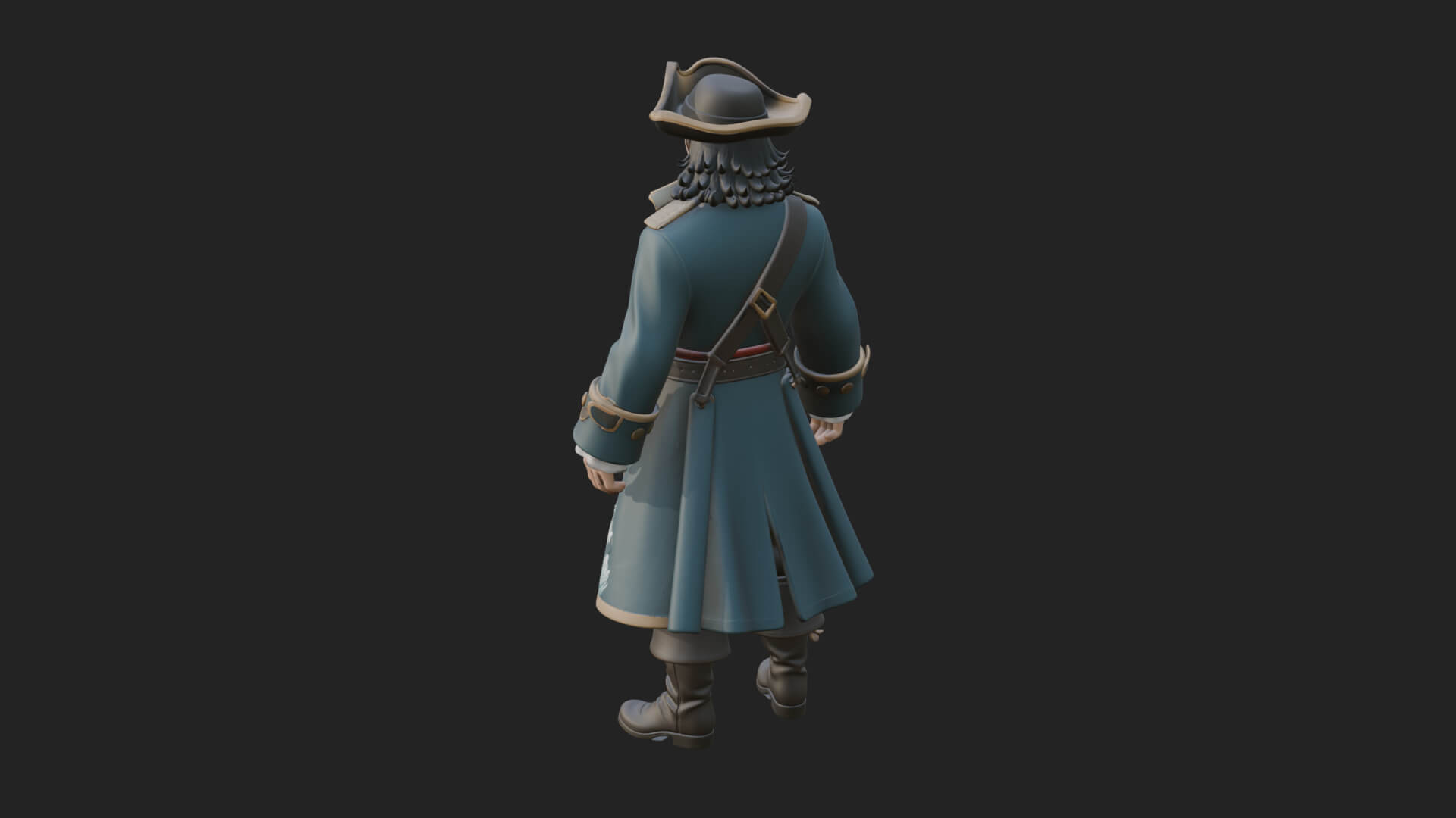 Pirate Captain Statue Design 9 3D Print Model 3D Model